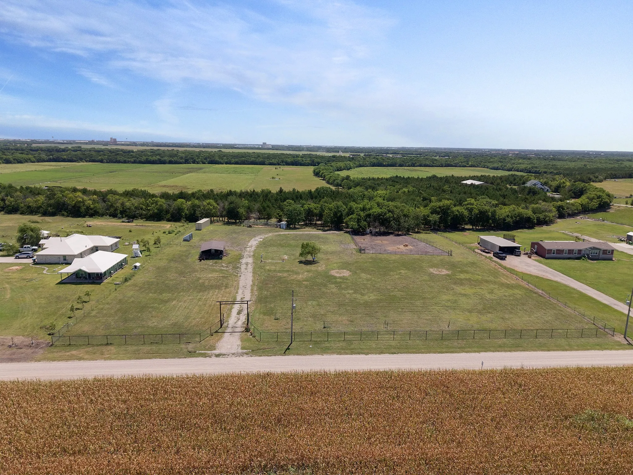 Property area with road frontage