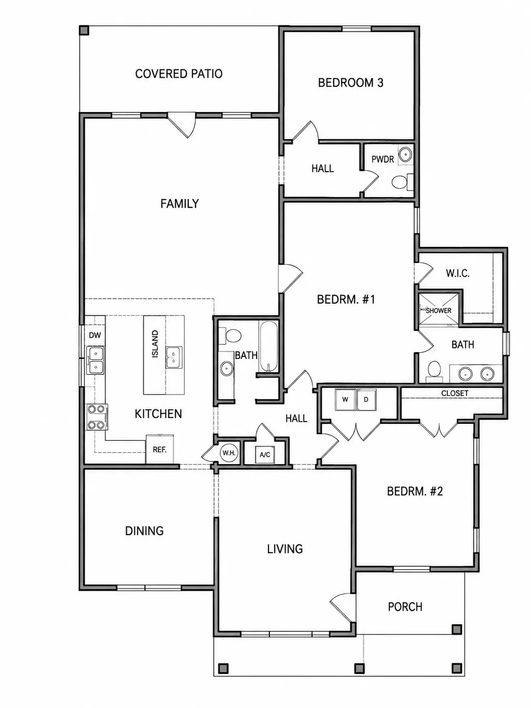 Slight floor plan  changes in the master bedroom and bathroom
