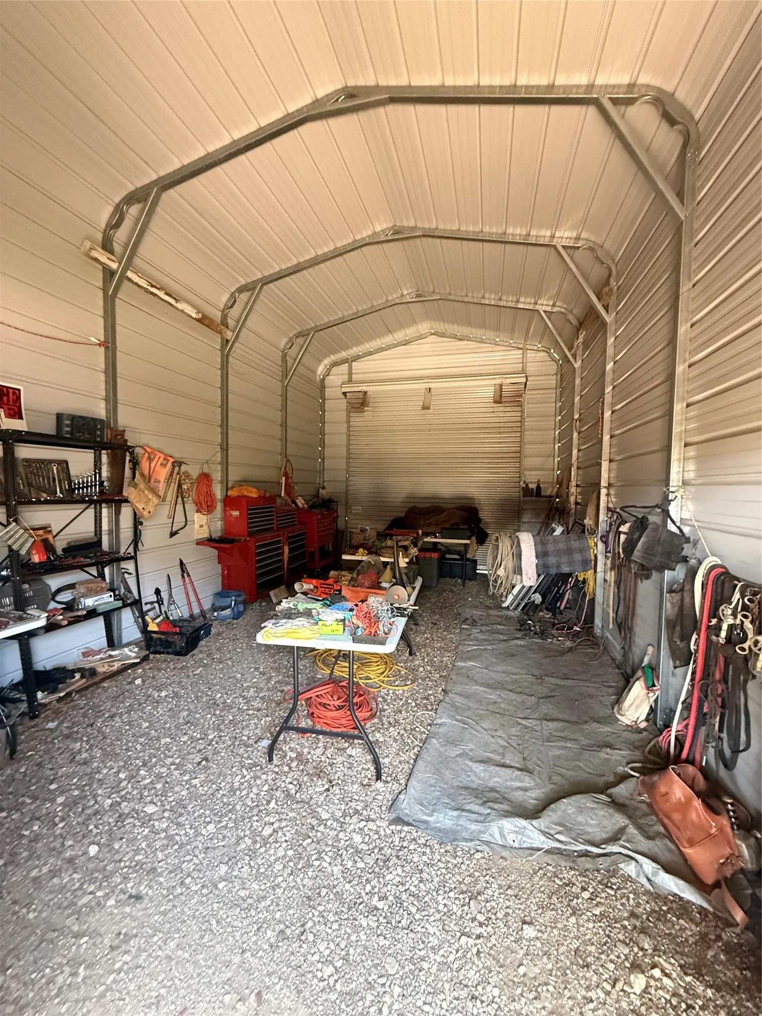 Inside of RV Garage