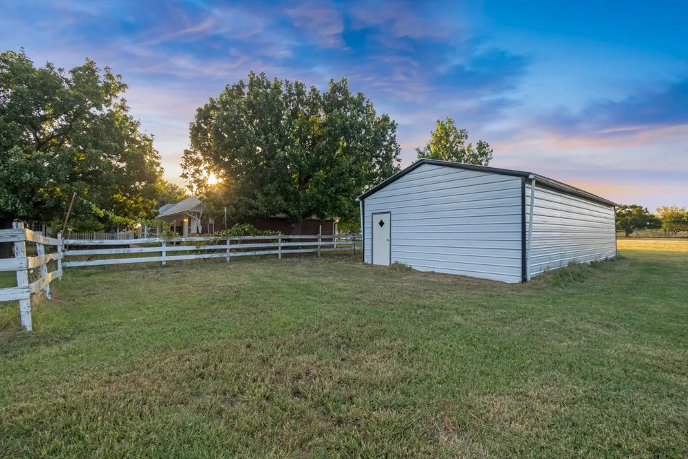 Workshop entry and yard