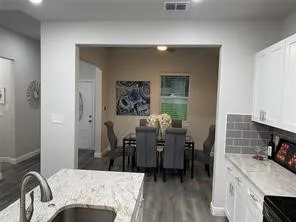 Nice dining area adjacent to the kitchen