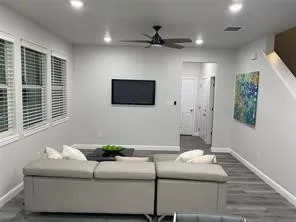 Bright open living room