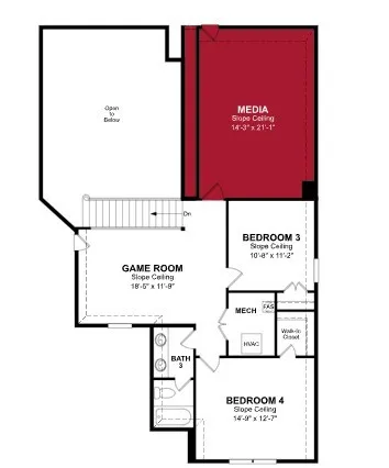 Beazer Homes Lovers Landing Kerrville Floorplan.