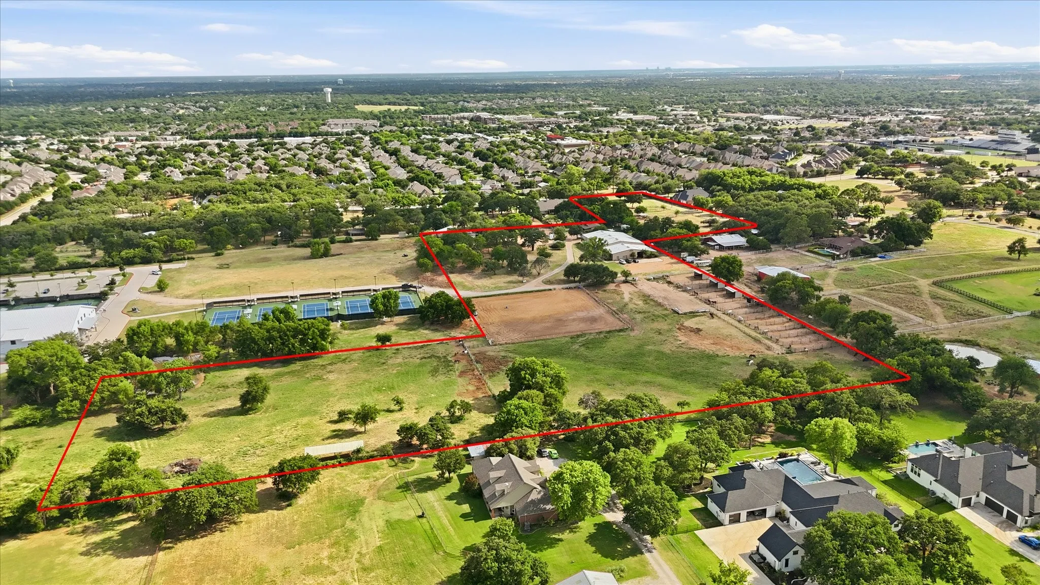 Looking south. The southern most boundary is the Johnson Rd frontage.