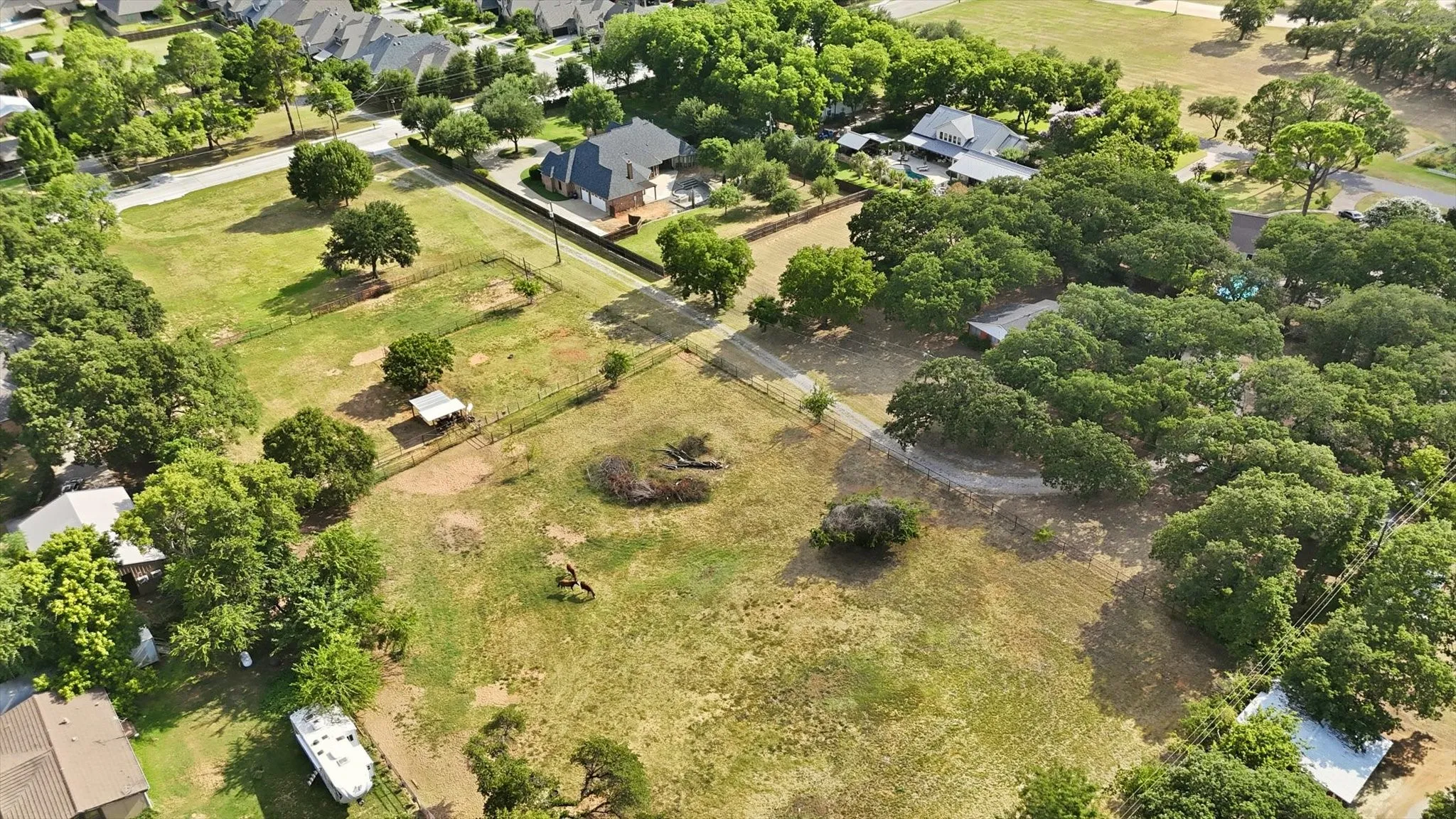 Looking south to Johnson rd. frontage.