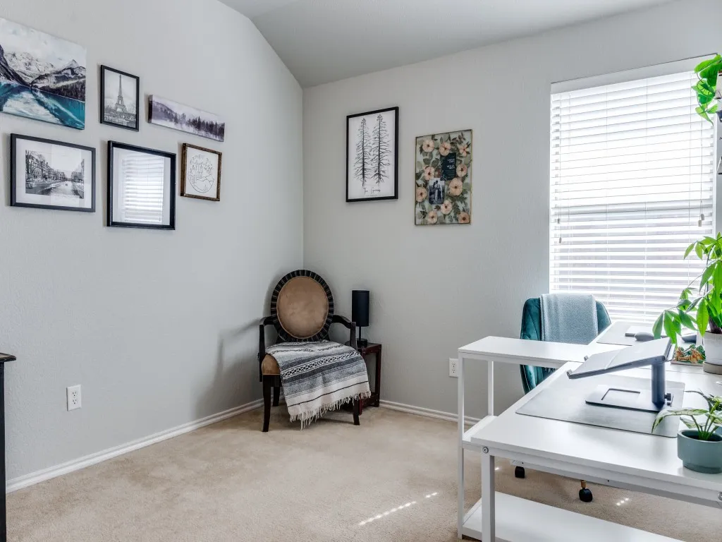 Bedroom currently utilized as an office
