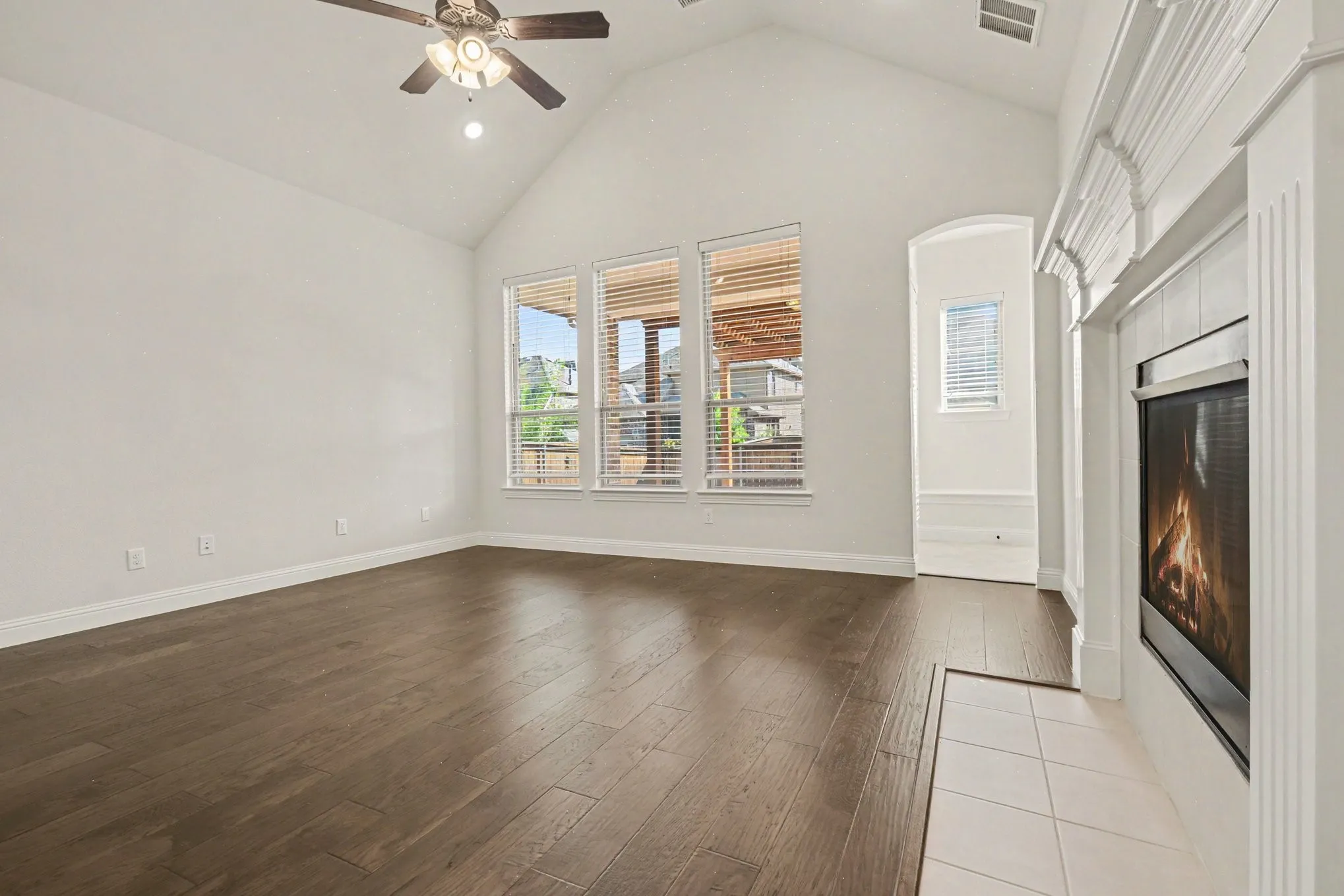 Leads to extended Patio