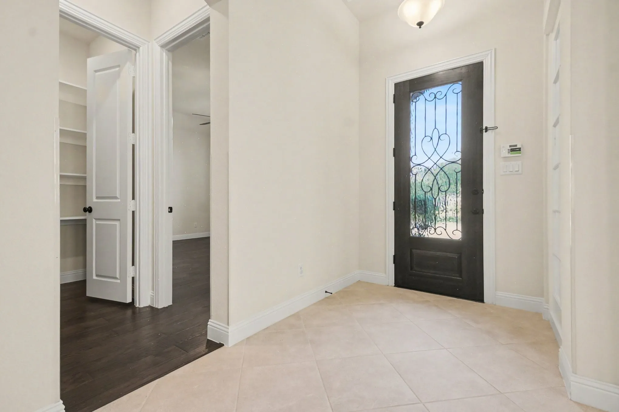 Oversized Ceramic Tile at entry