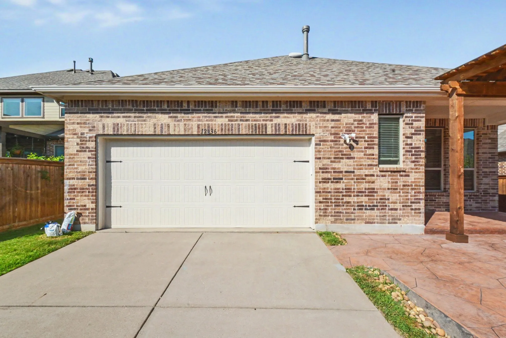 Exterior Garage with Gated Entry