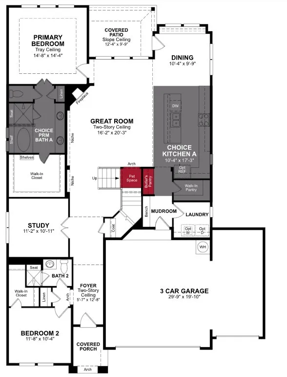 Beazer Homes Lovers Landing Summerfield Floorplan.