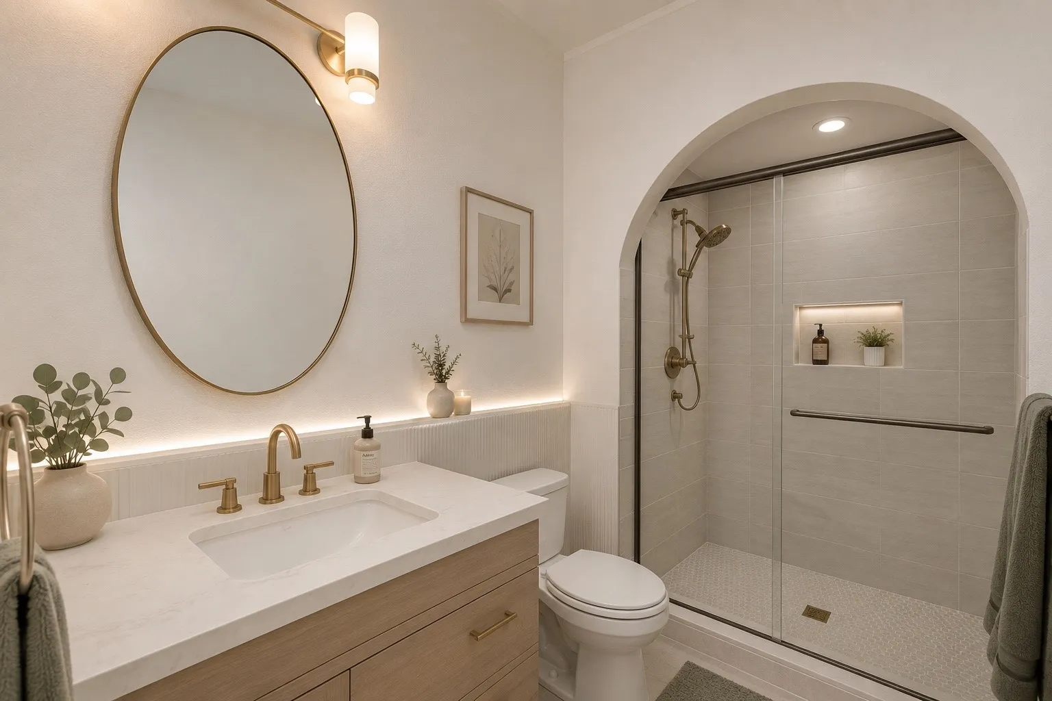 Virtual Reality of updated bathroom