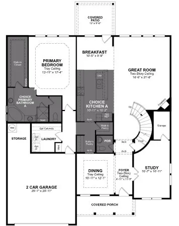 Beazer Homes Lovers Landing Madison Floorplan.