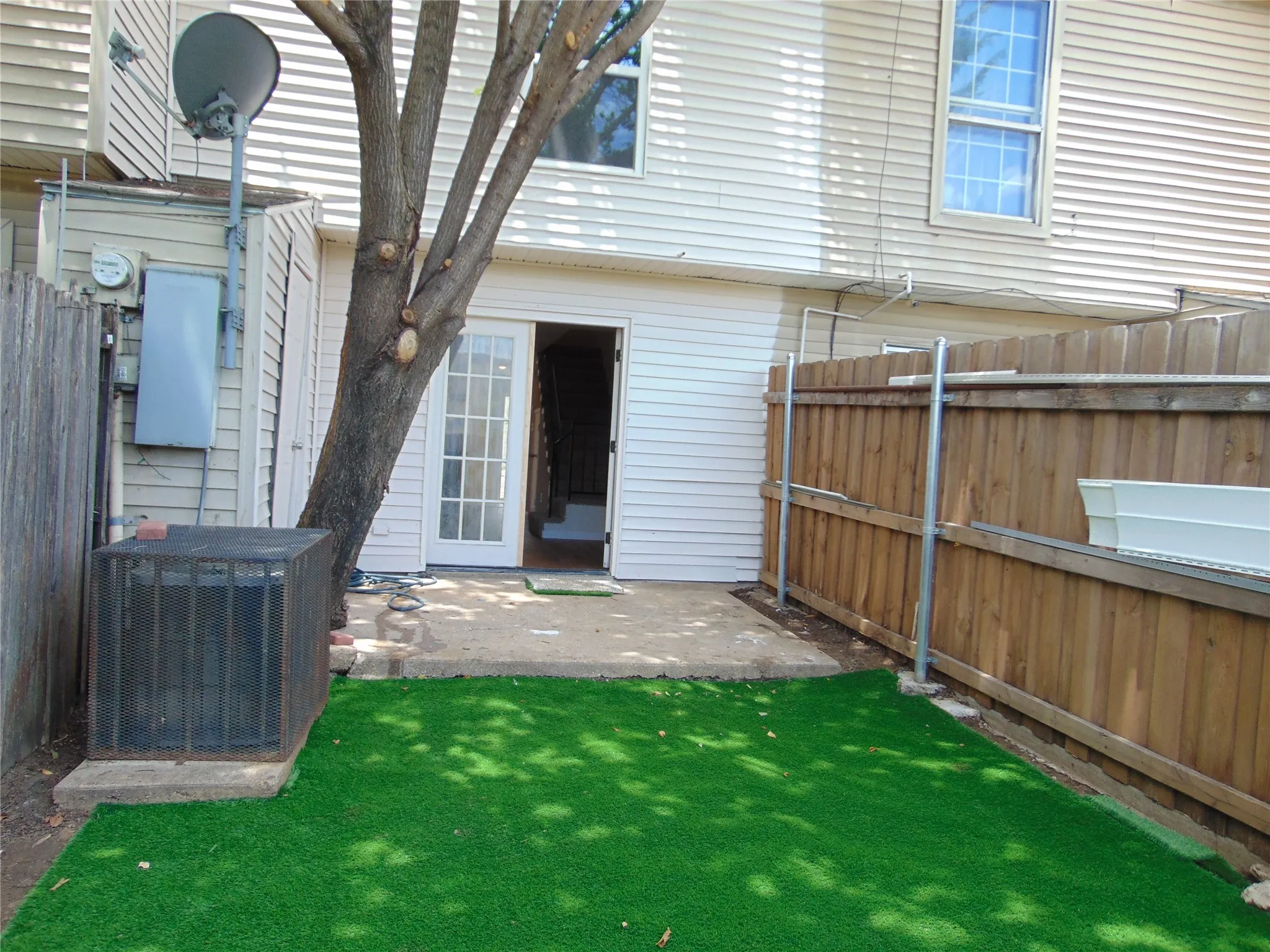 Patio and yard area.