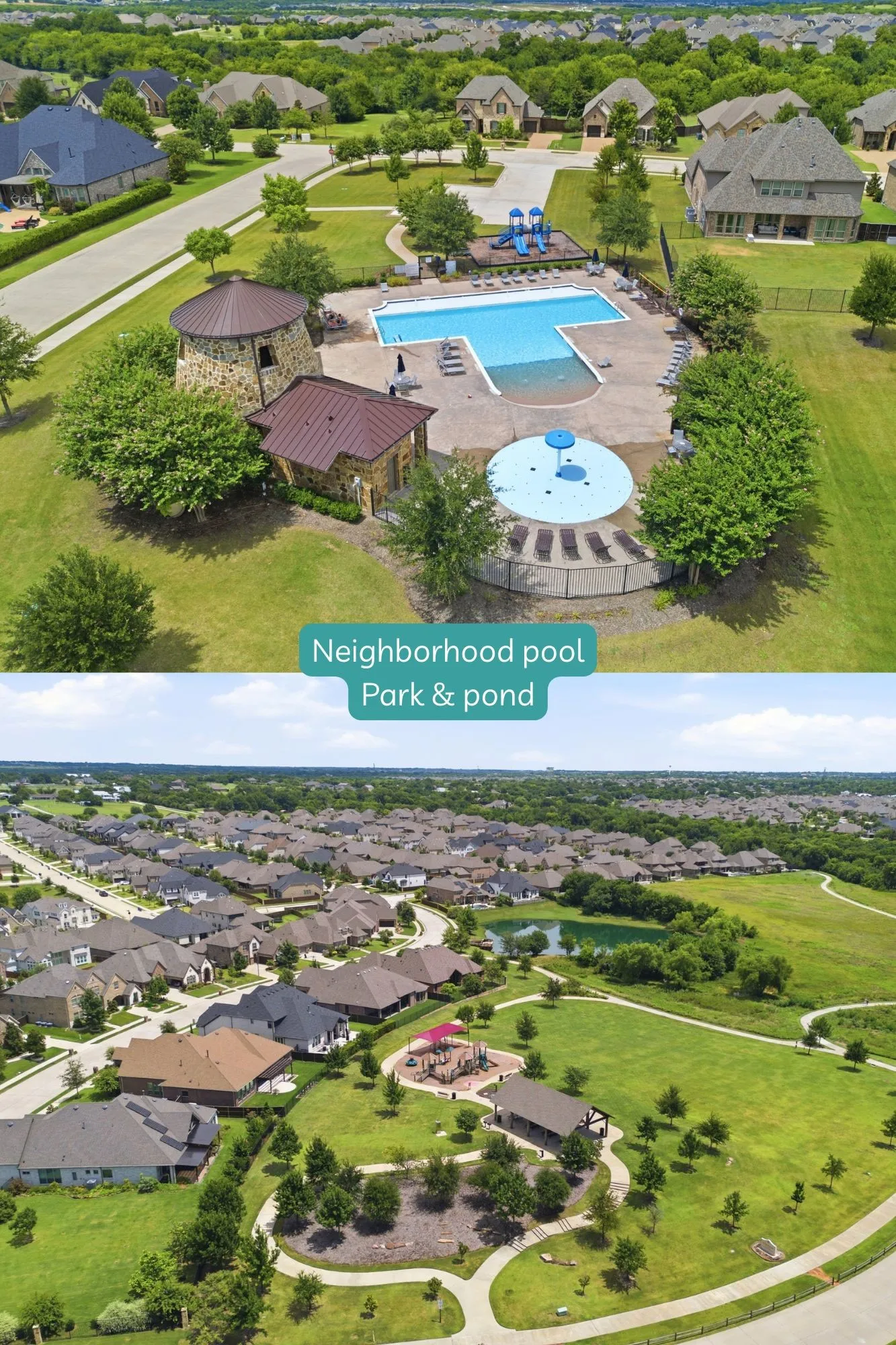 Neighborhood pool, pond, park