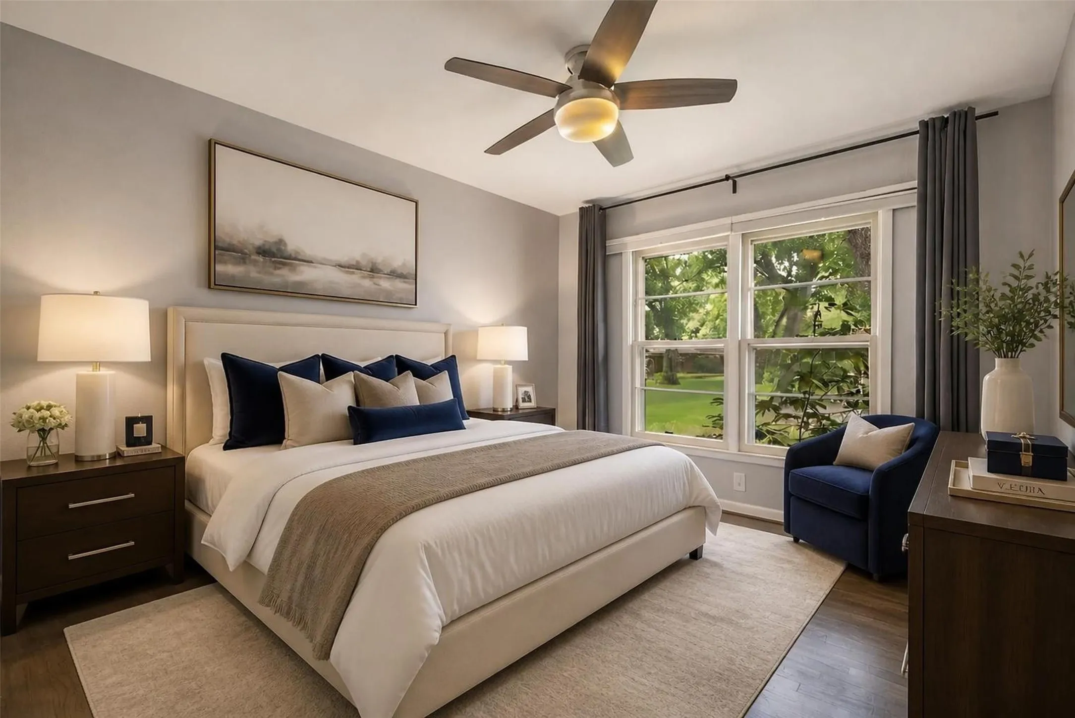 Virtually Staged Bedroom