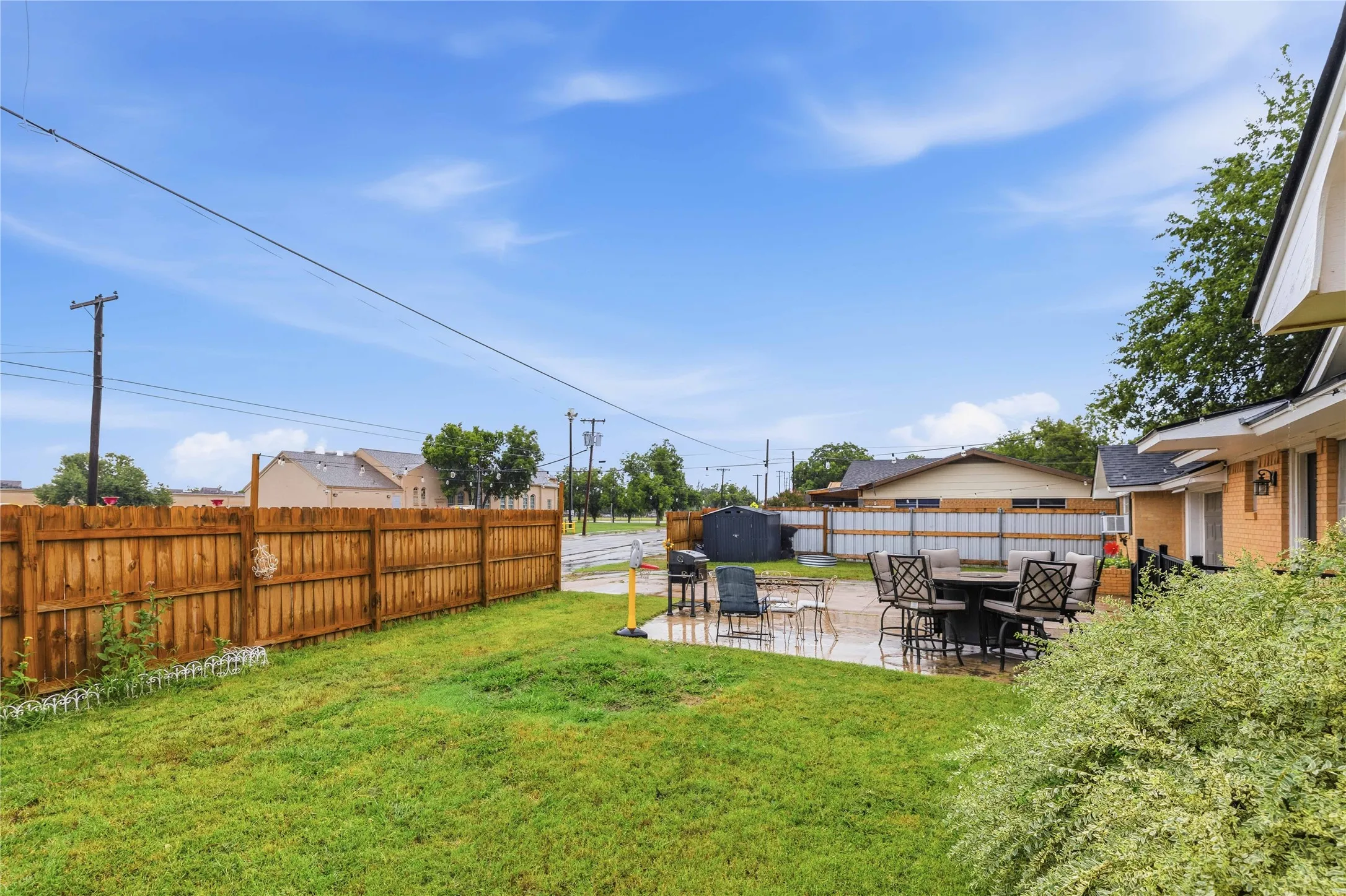 Private yard
