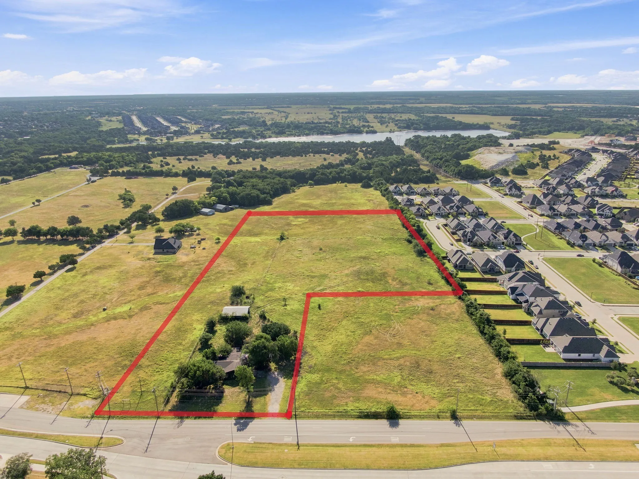 Outline of 9.54 Acres