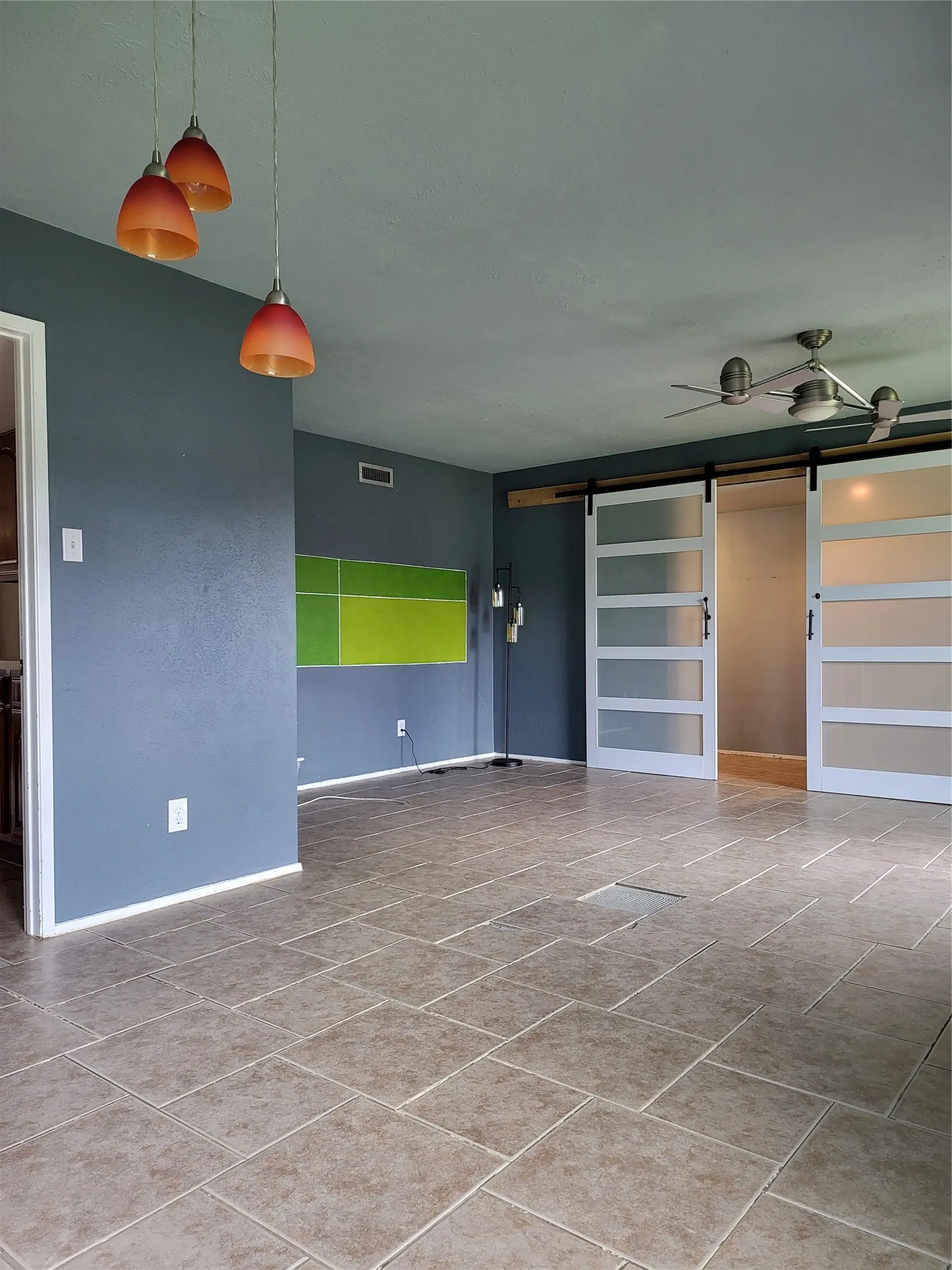Large dining and secondary living area