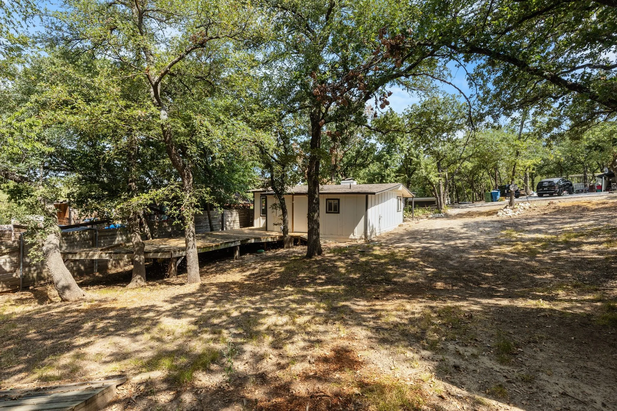 Out back view of property