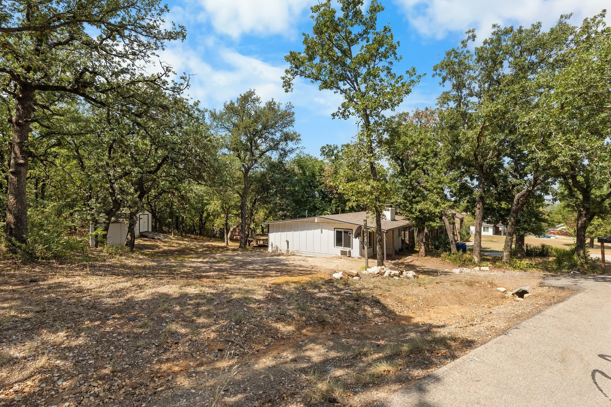 Nice lot with view of side of home