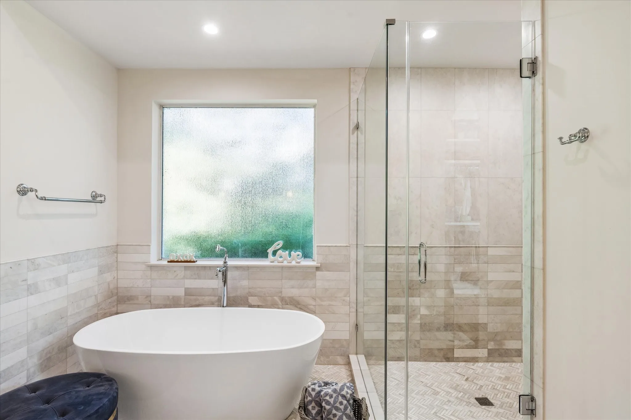 Have a soak in this amazing bathtub in the primary bathroom, which was remodeled just a few short years ago.