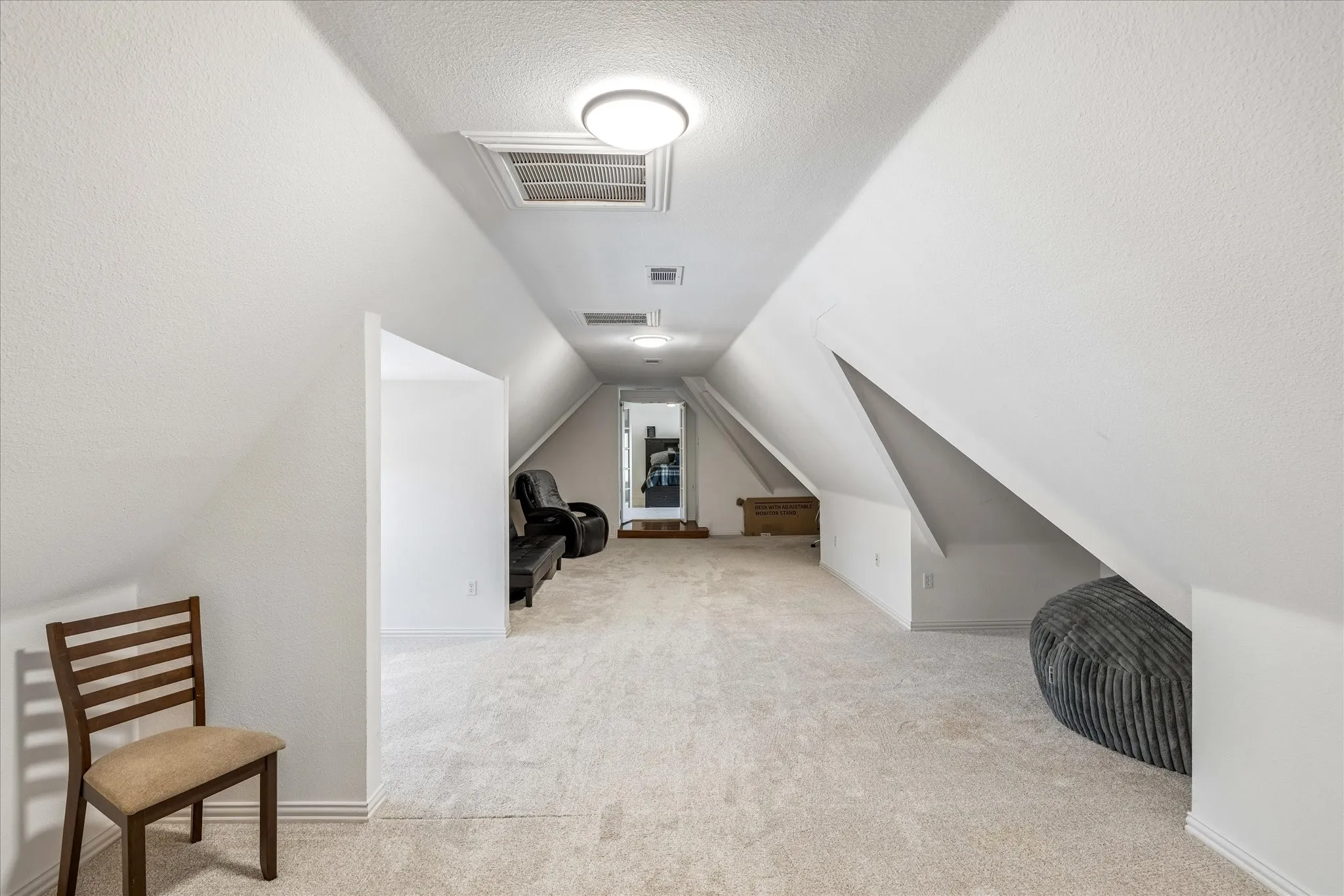 Oh the things you can do with this amazing bonus room! Game room, media room, play room...the possibilities are endless.