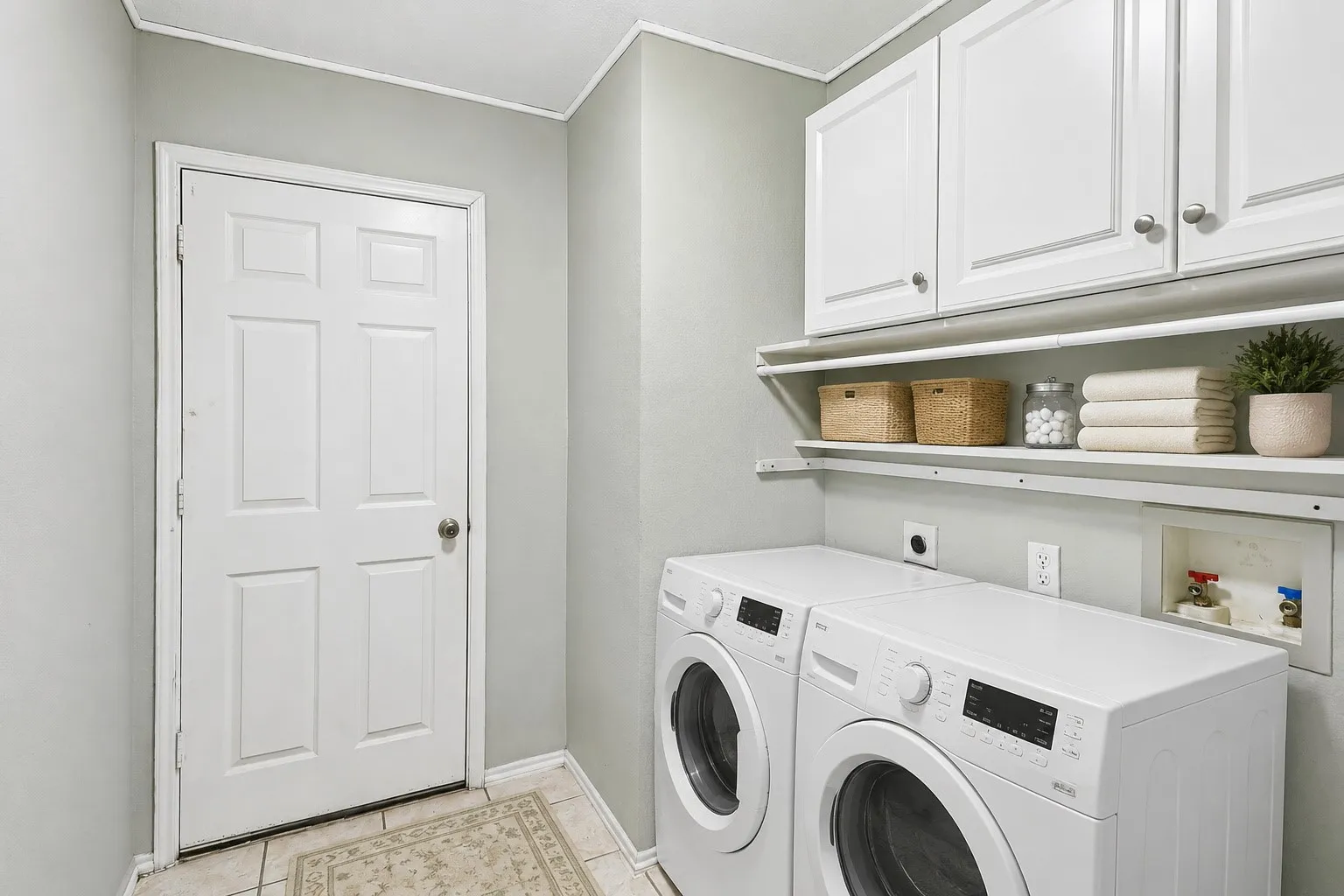 Virtually Staged Laundry Room