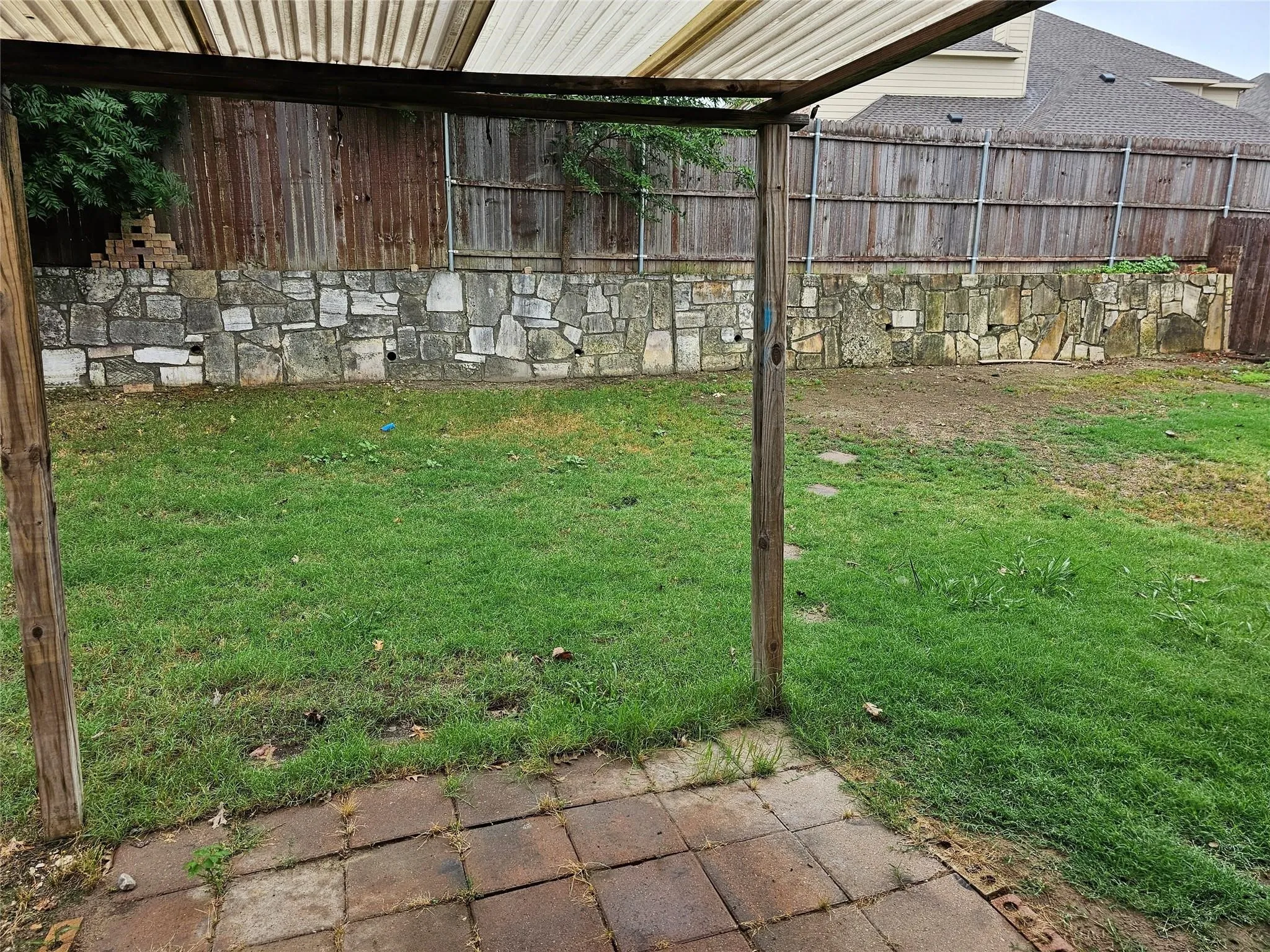 View of yard featuring a patio