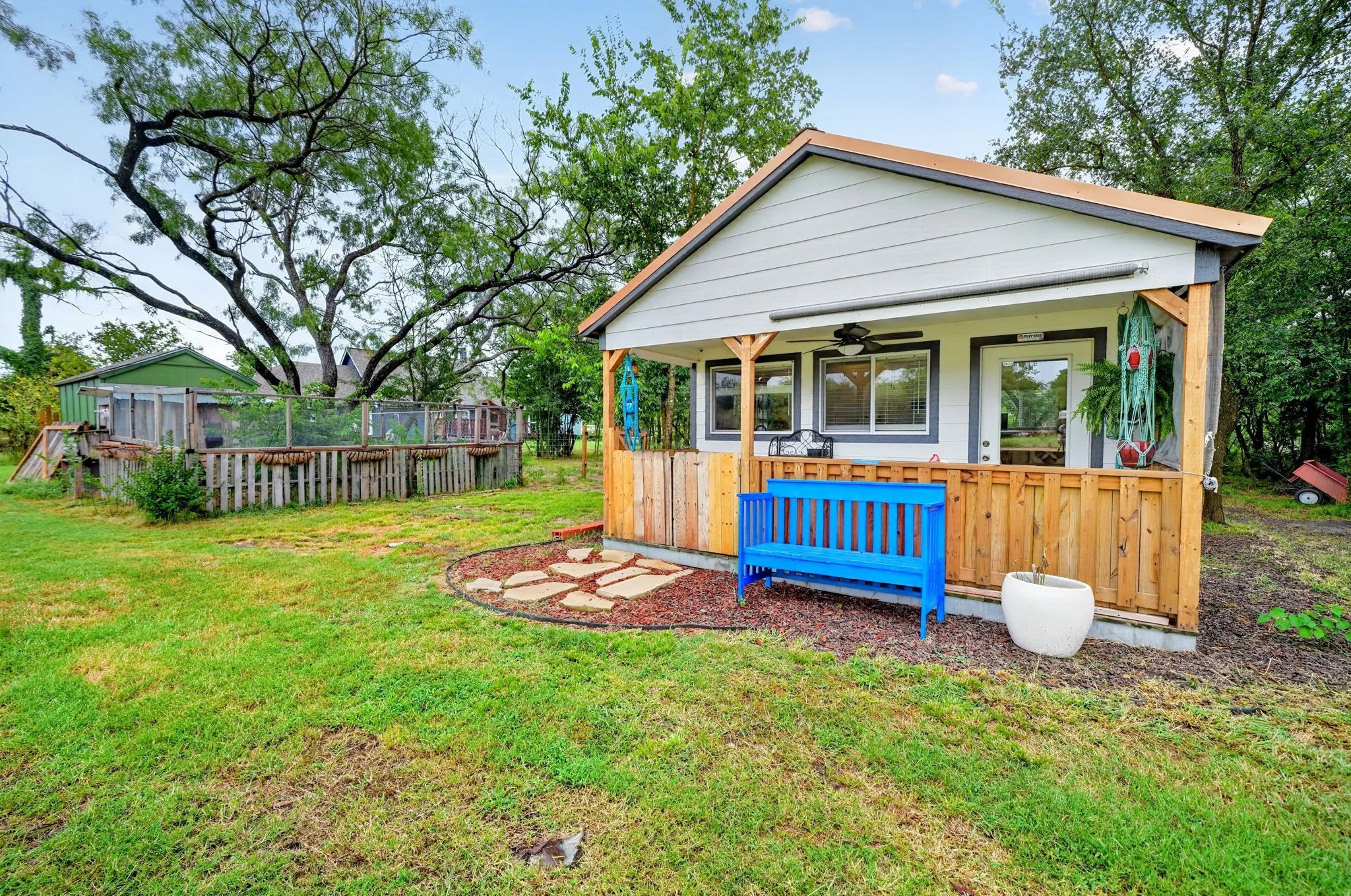 Tiny home with it's own septic and power pole
