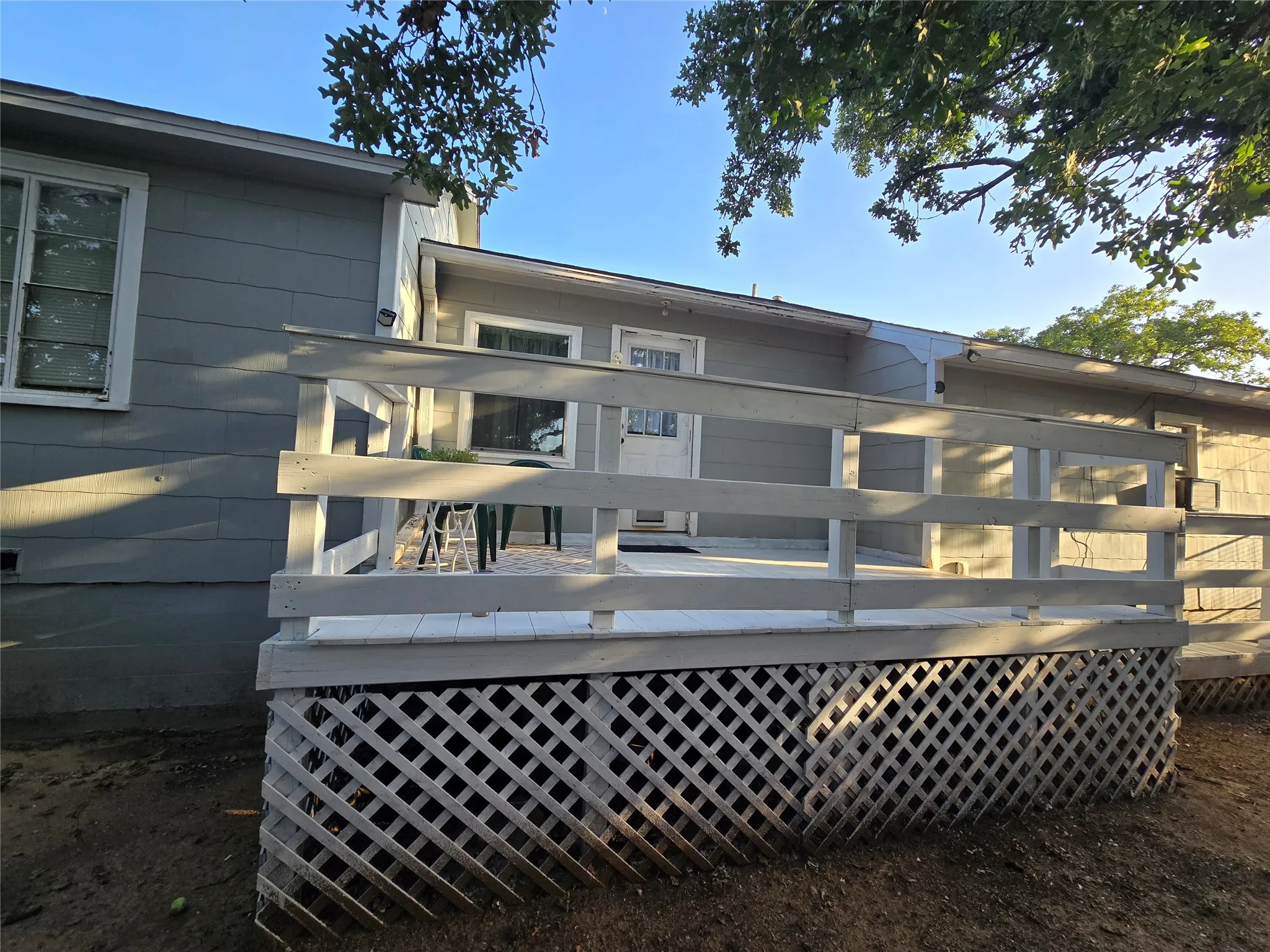 Deck from the yard