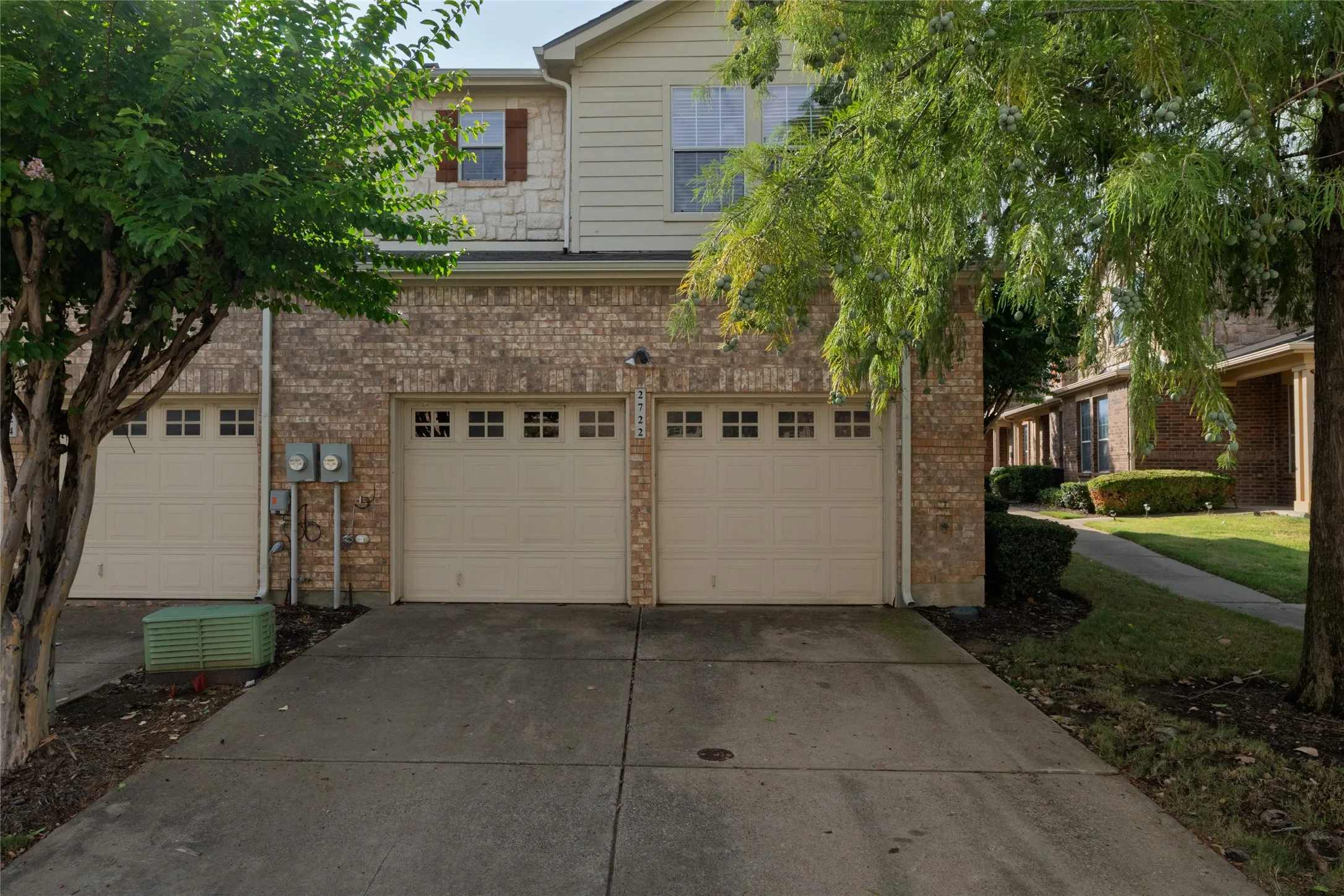 2 Rear Entry Single Car Garages...