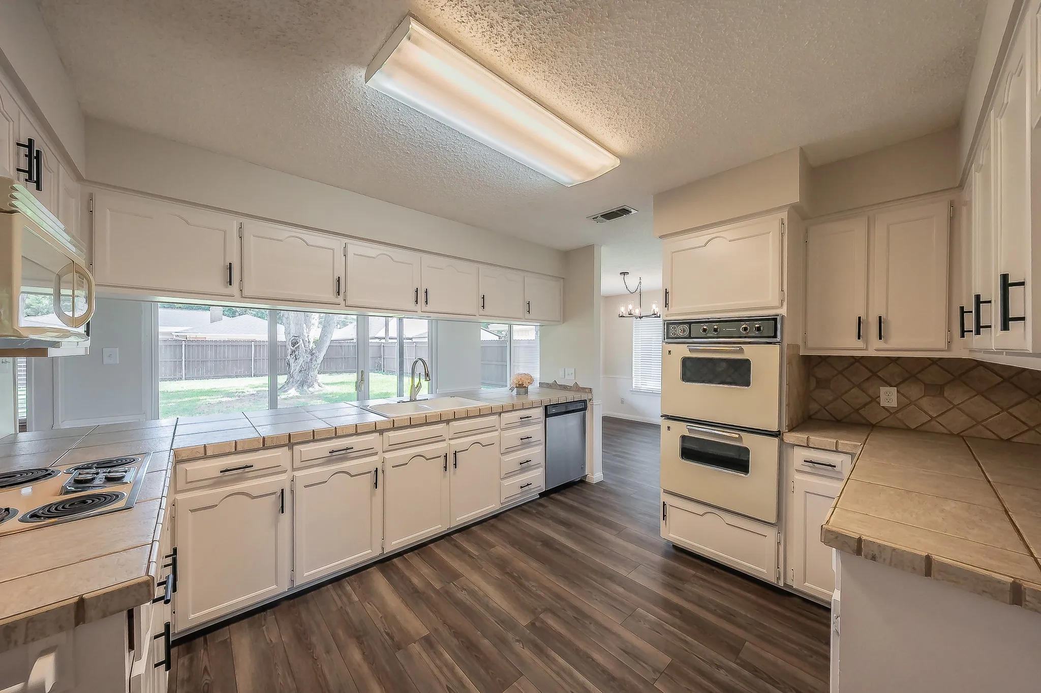 Tons of cabinetry for storage
