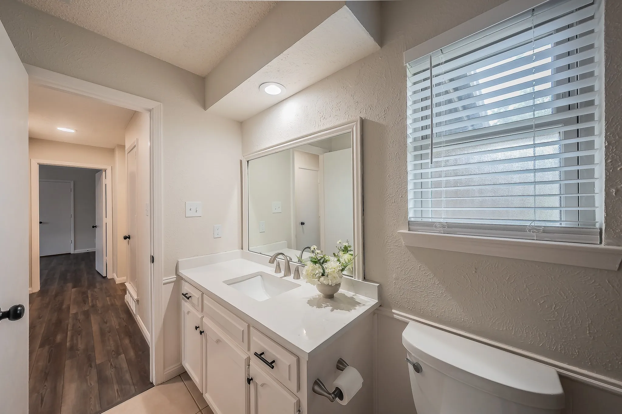 Hallway bathroom