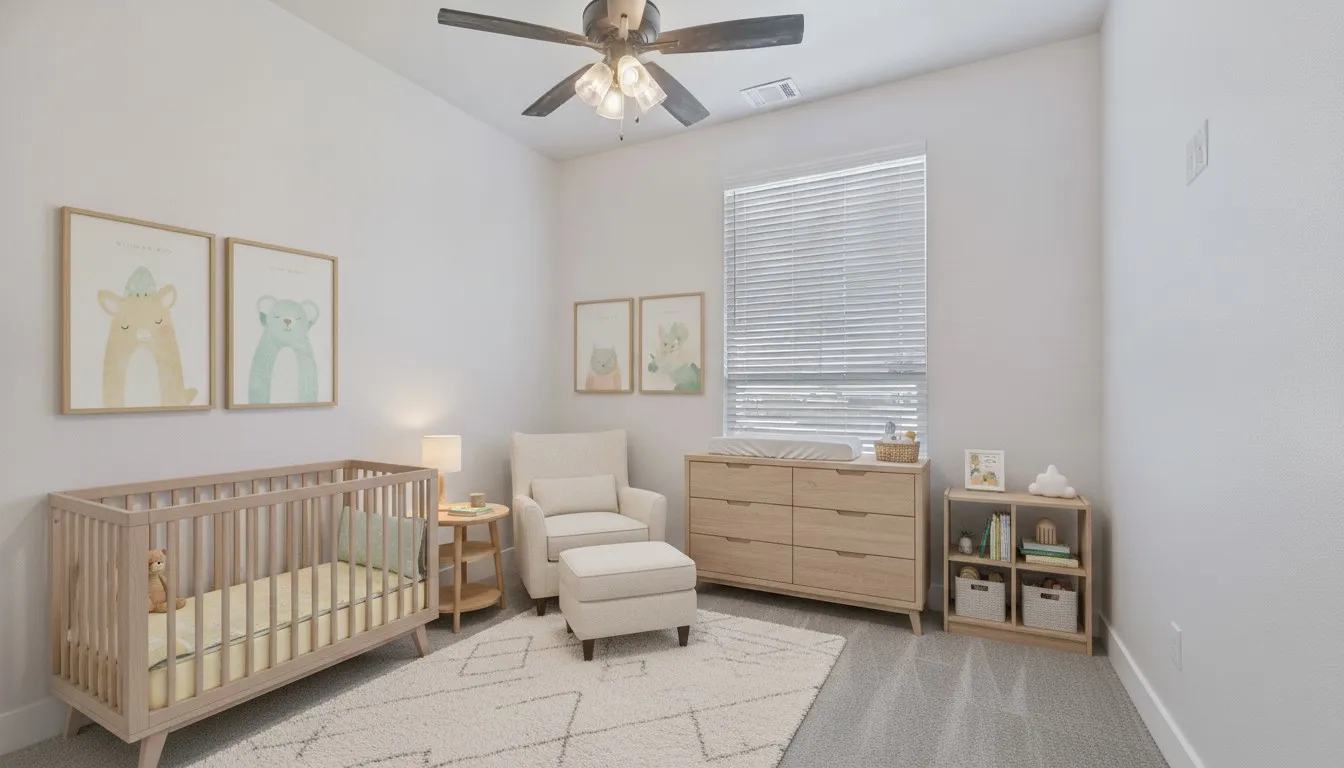 Virtually staged bedroom 2 of 4