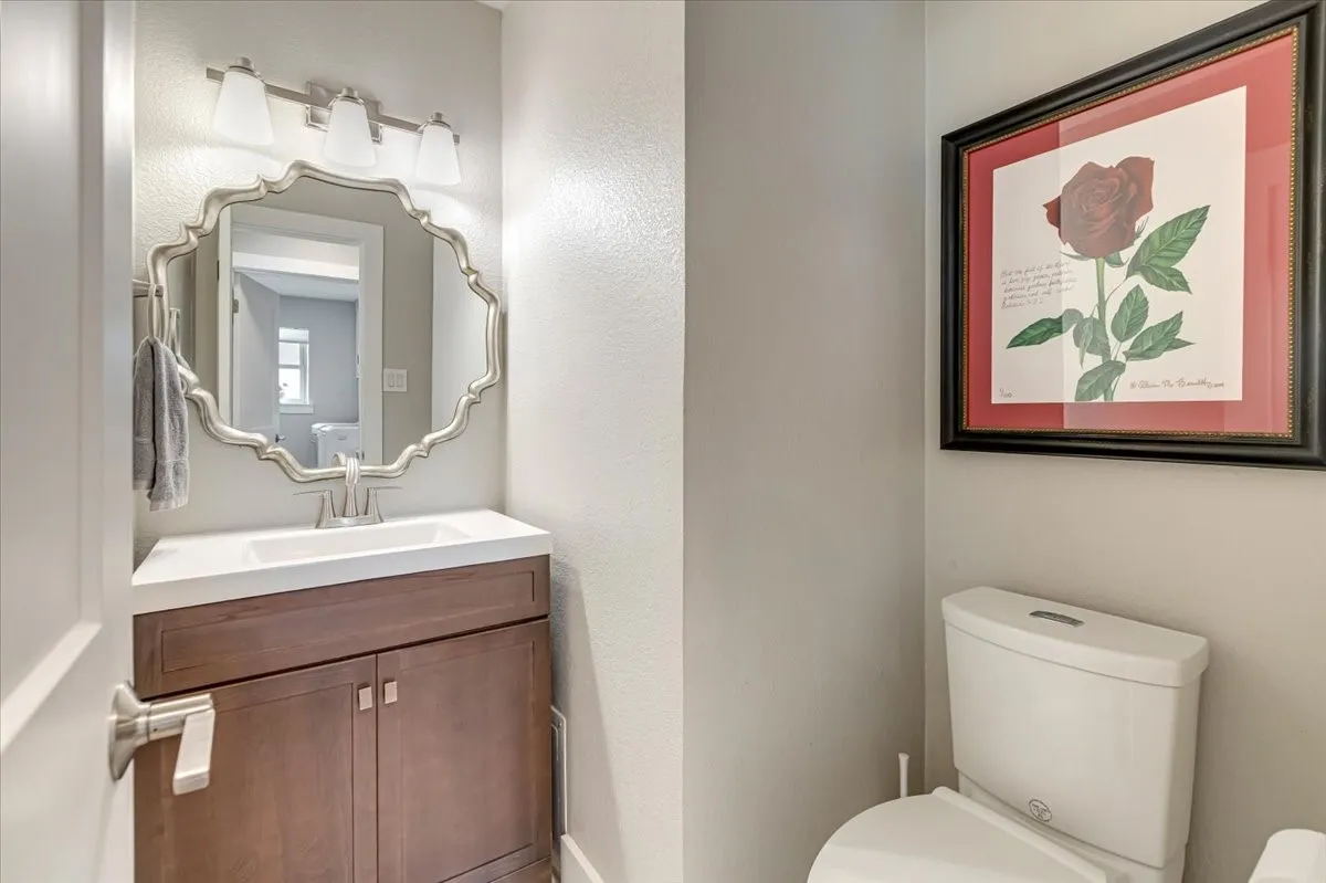 Half bath off living area.