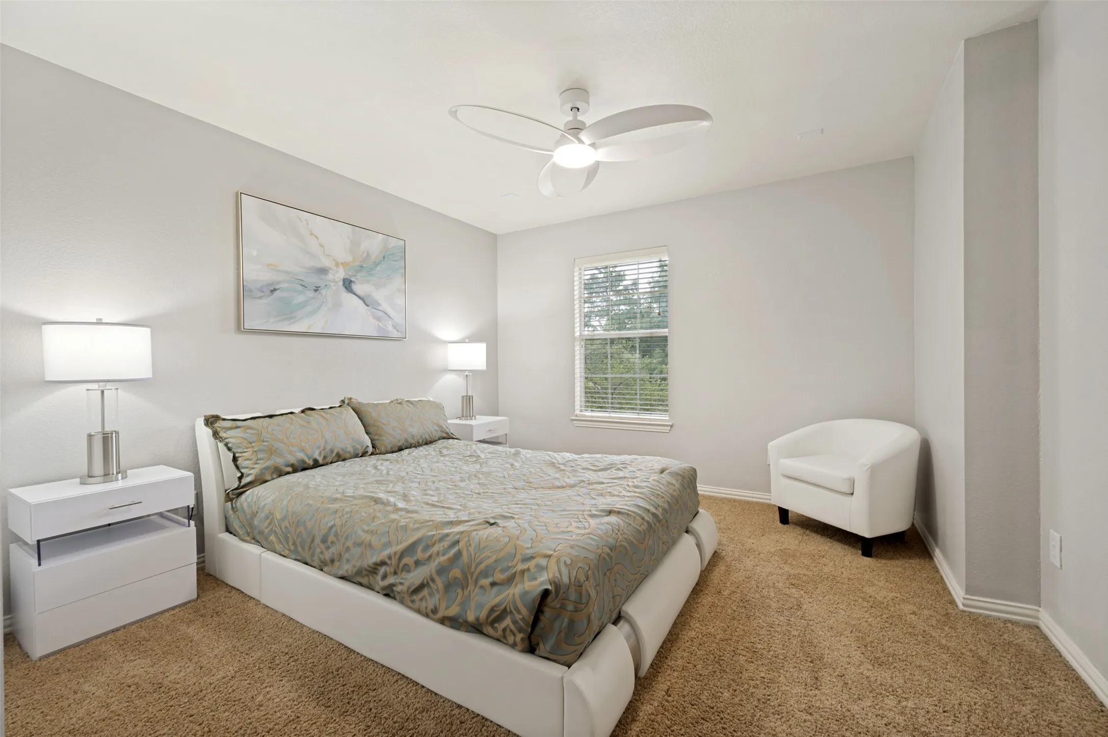 secondary bedroom with a view.