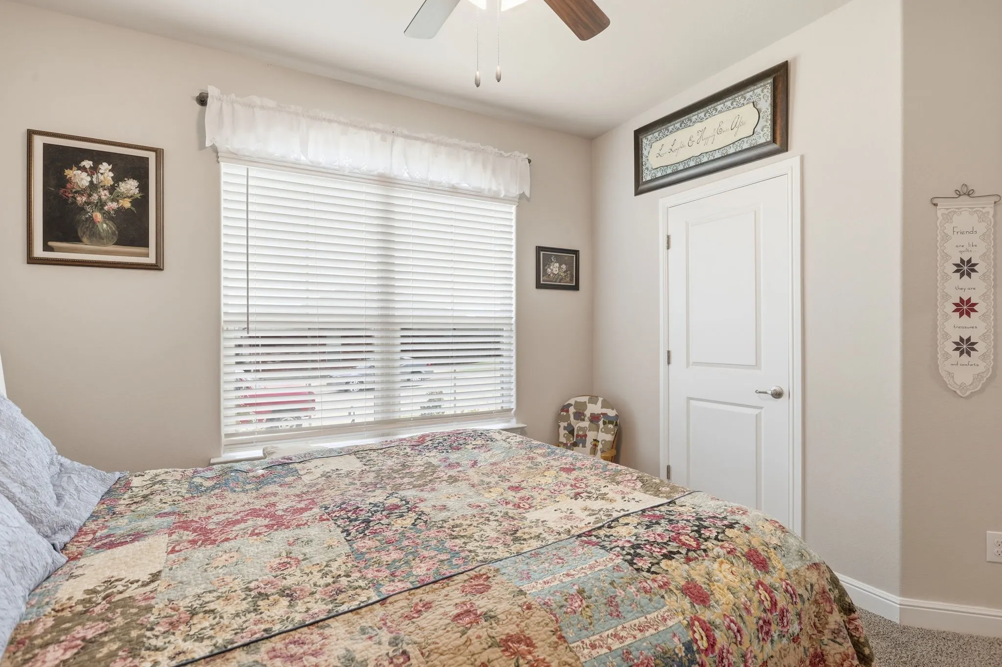 Each bedroom has a large closet.