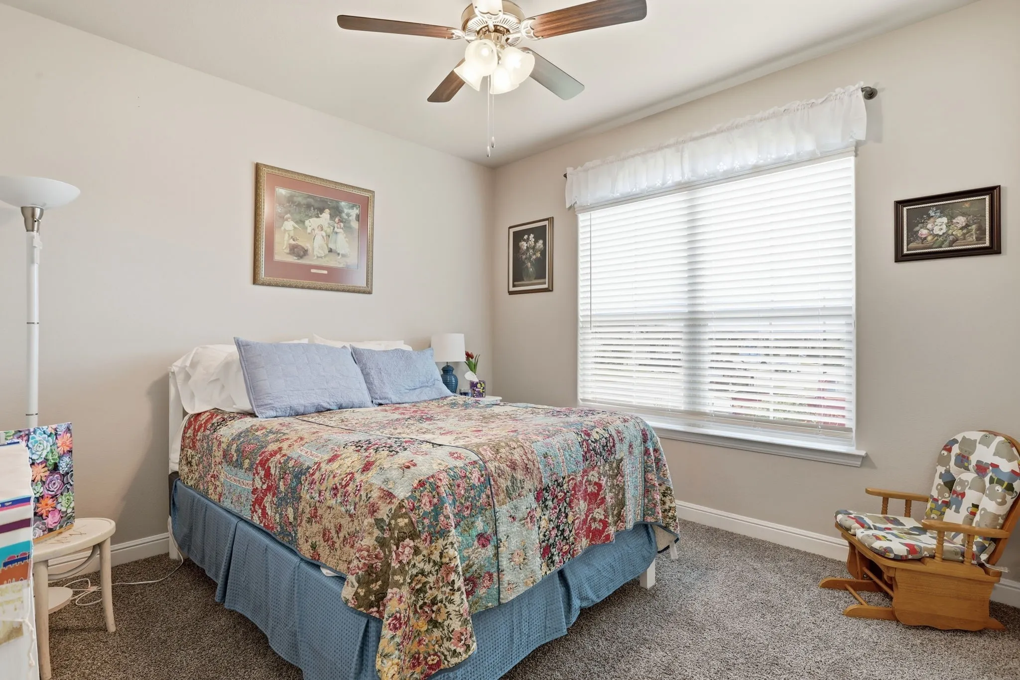 This house has a split bedroom arrangement.