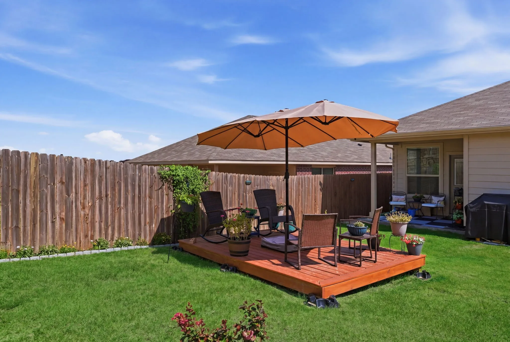 Deck and Umbrella
