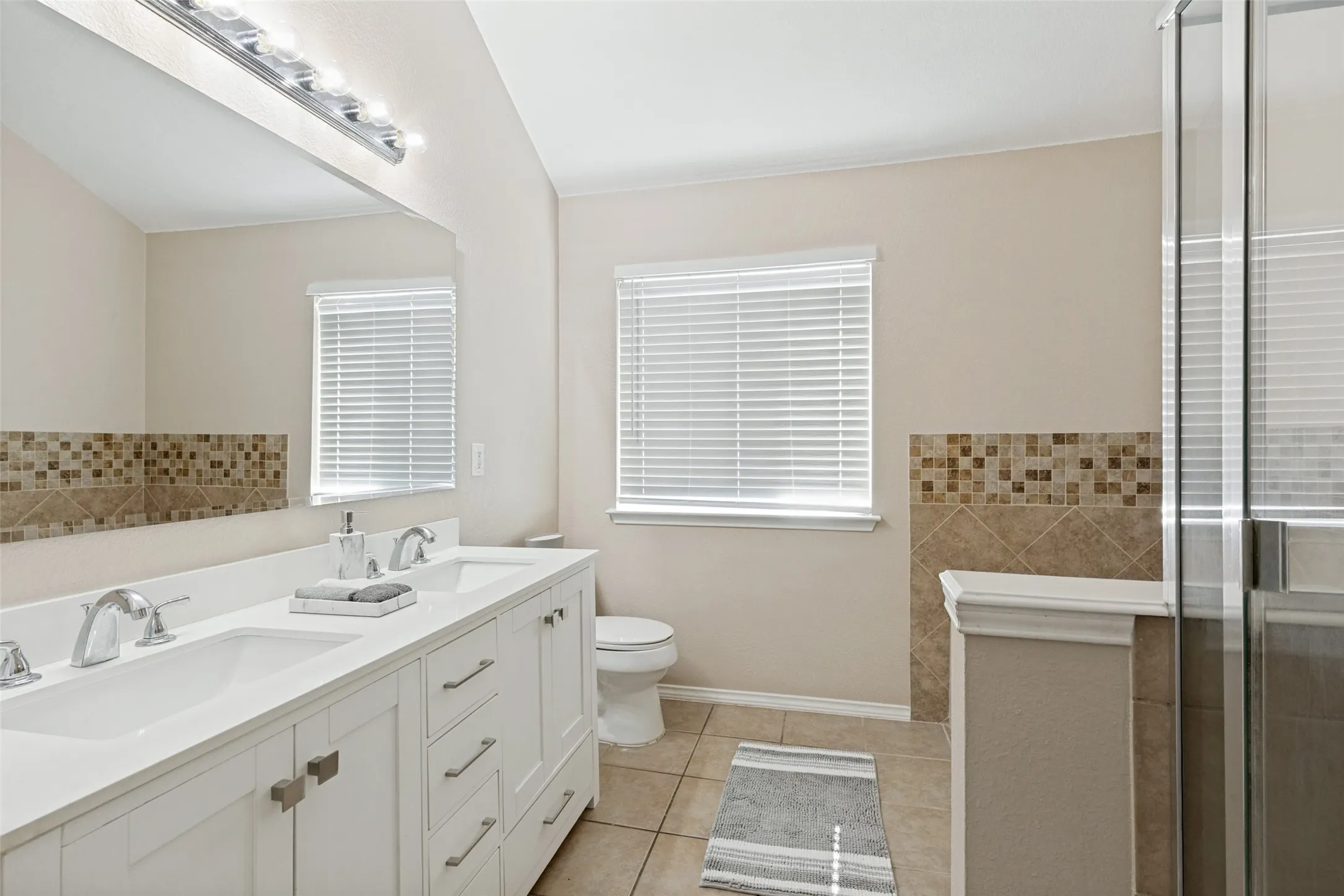 Wow, updated bathroom