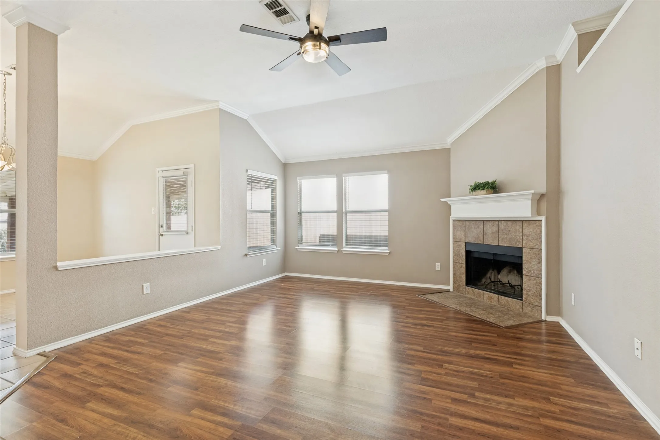 Solid floor throughout