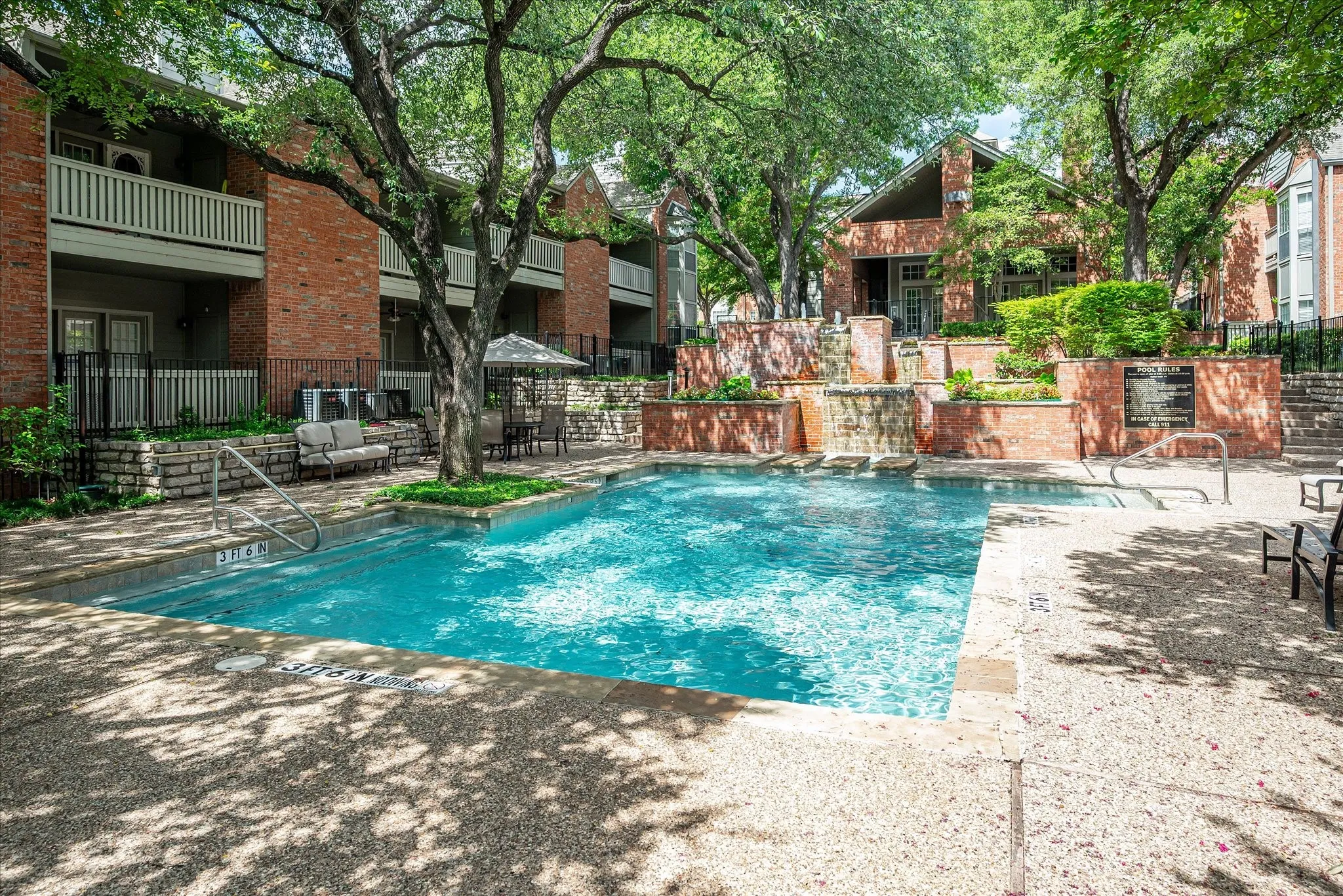 One of two pools at the Williamsburg.