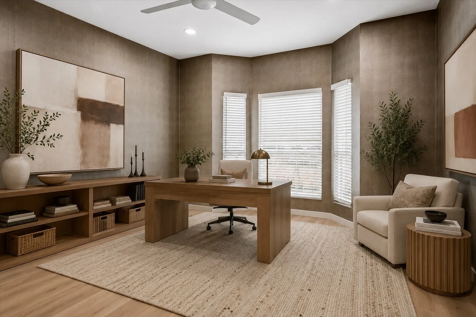Second bedroom as an office, courtesy of AI.

