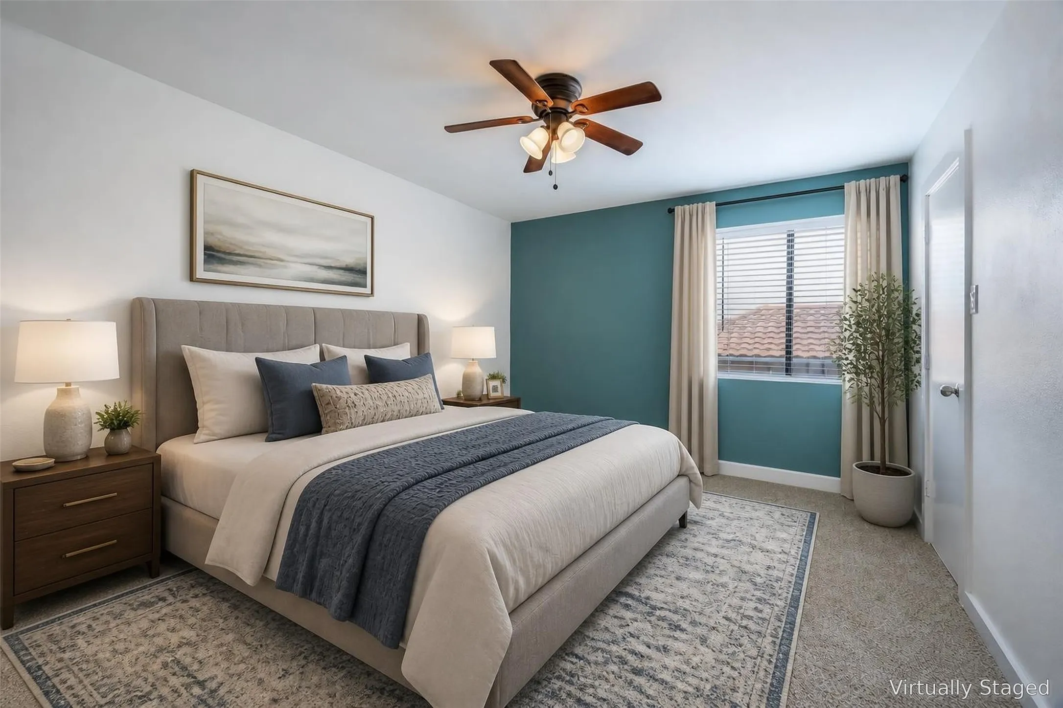 Primary Bedroom (virtually staged)