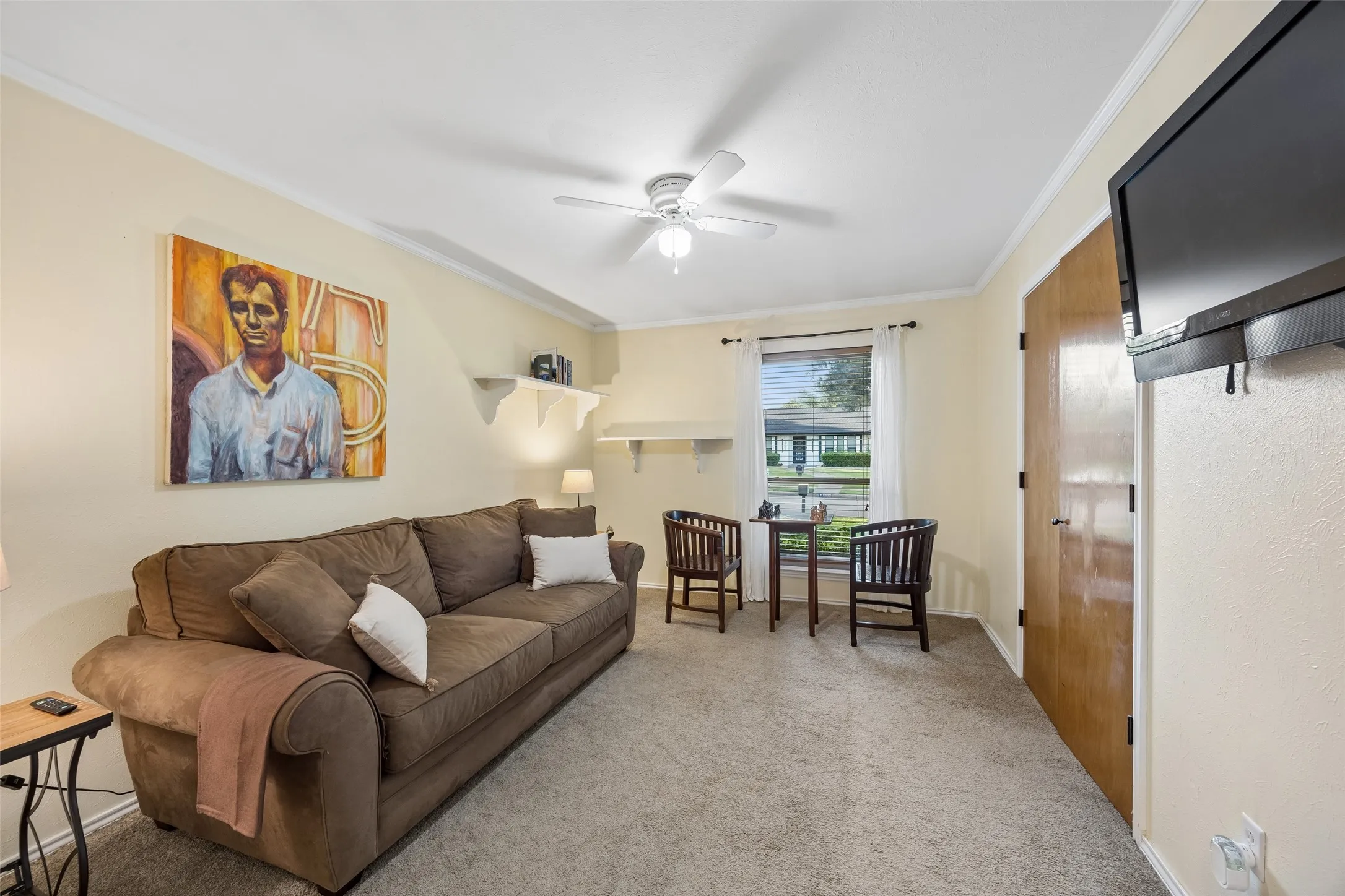 Guest bedroom being used as game room