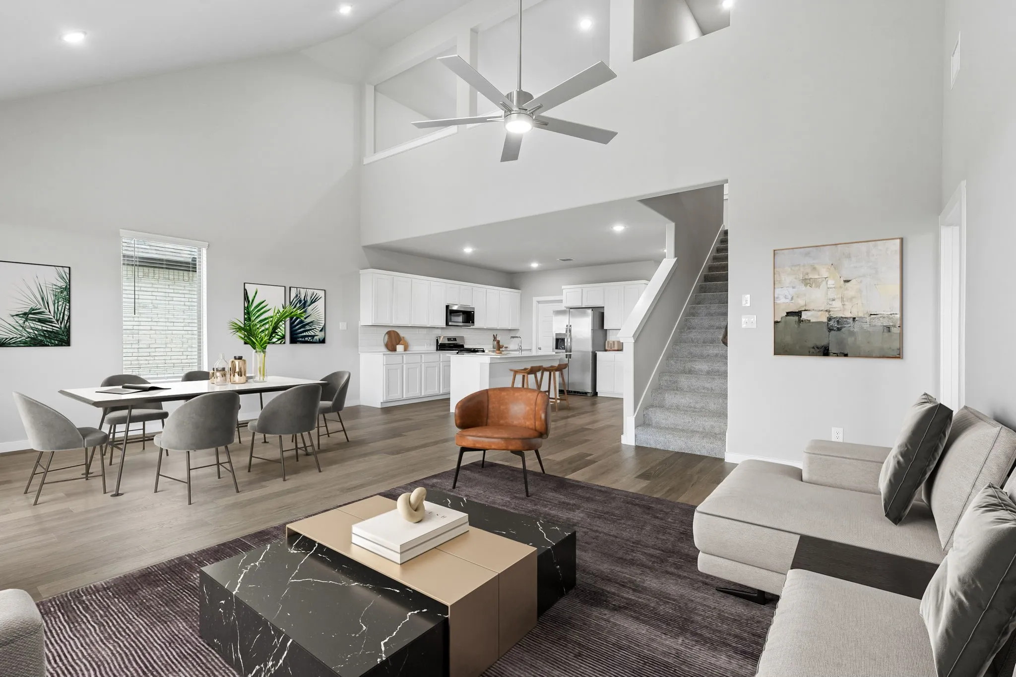 Open Floor Plan in the Winters home plan by Trophy Signature Homes – REPRESENTATIVE PHOTO