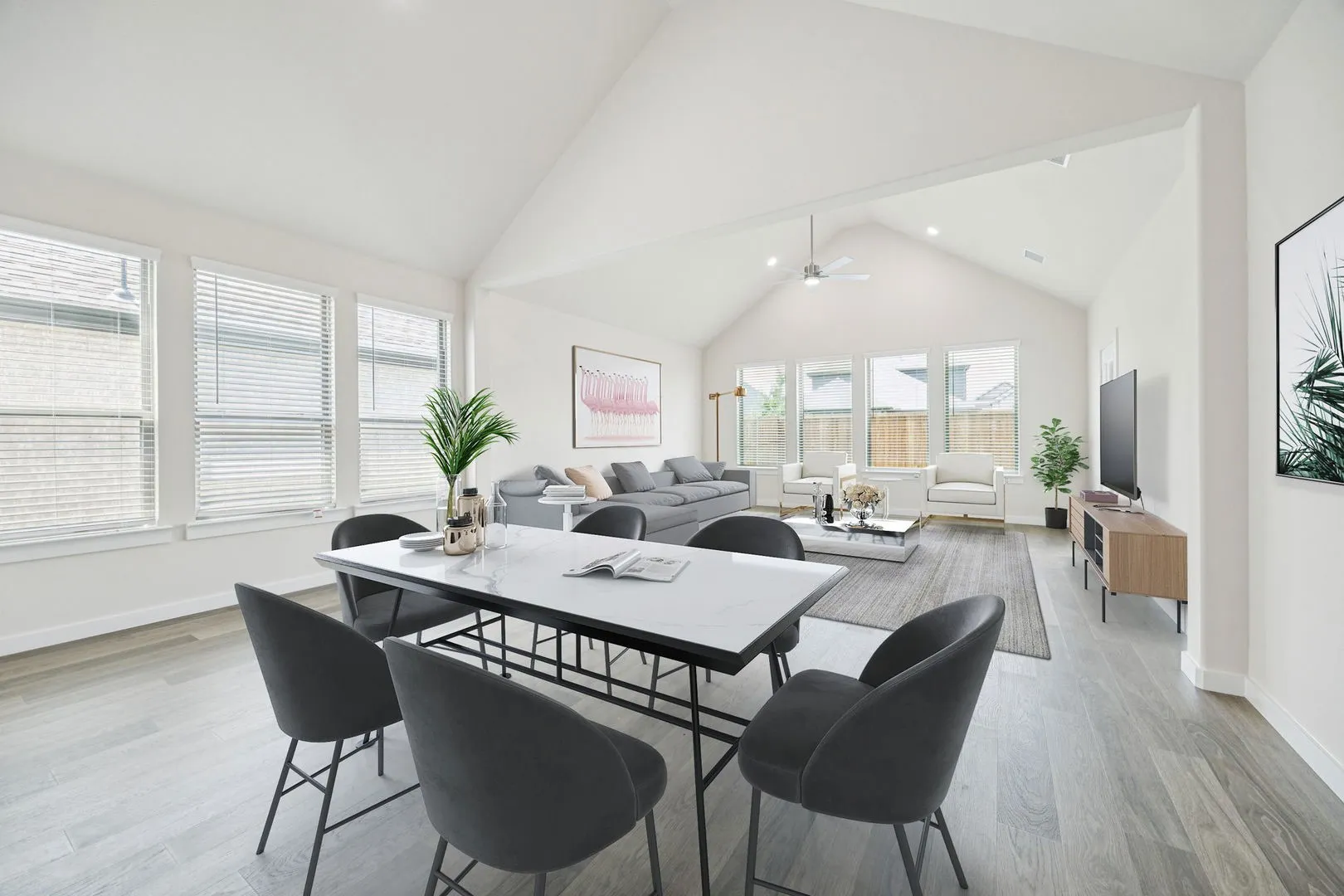First Floor in the Claret home plan by Trophy Signature Homes – REPRESENTATIVE PHOTO