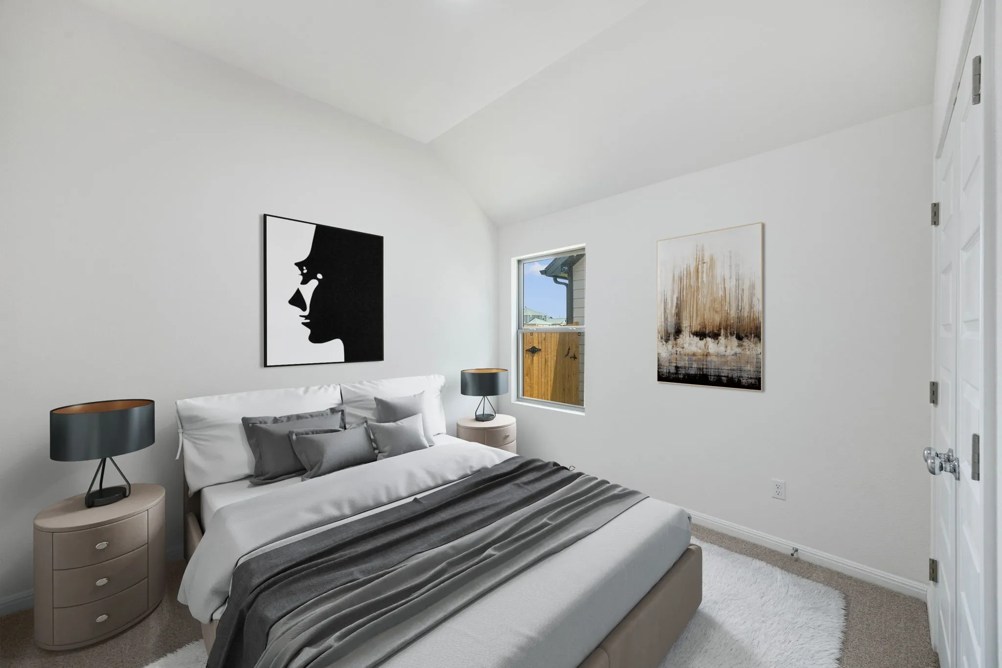 Bedroom in the Cypress home plan by Trophy Signature Homes - REPRESENTATIVE PHOTO
