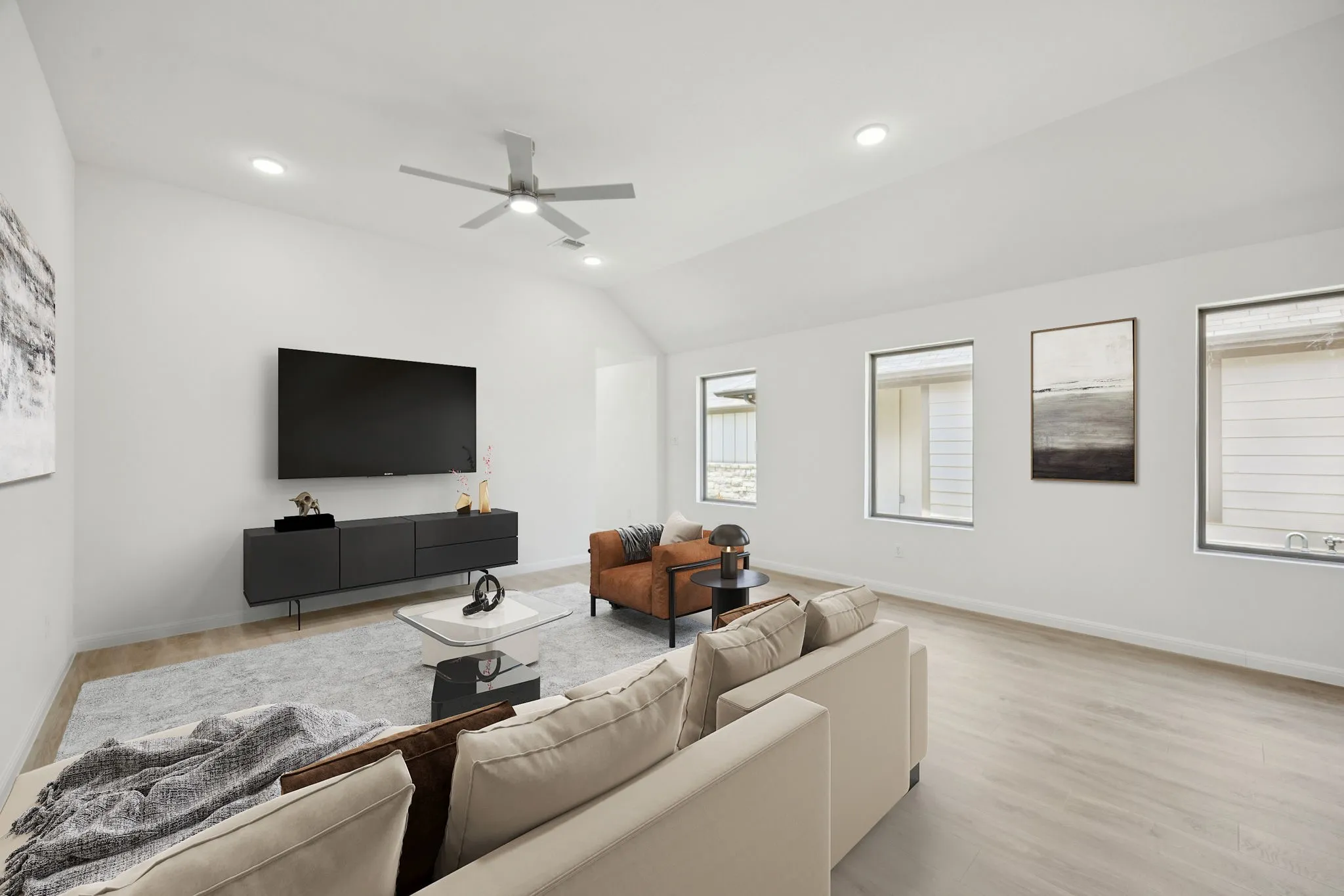 Living Room in the Cypress home plan by Trophy Signature Homes - REPRESENTATIVE PHOTO