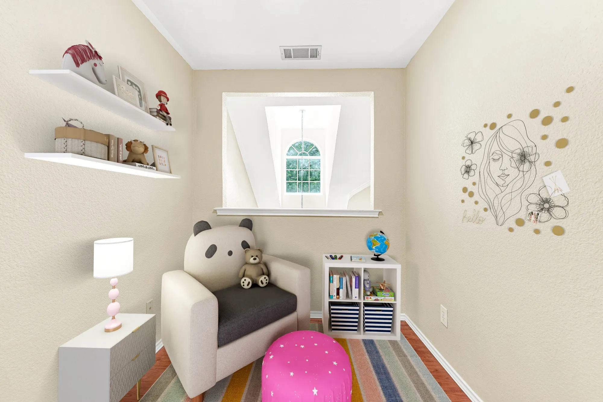 Virtually Staged- Open to the foyer providing natural light. Perfect for a reading nook, office or plant zone!